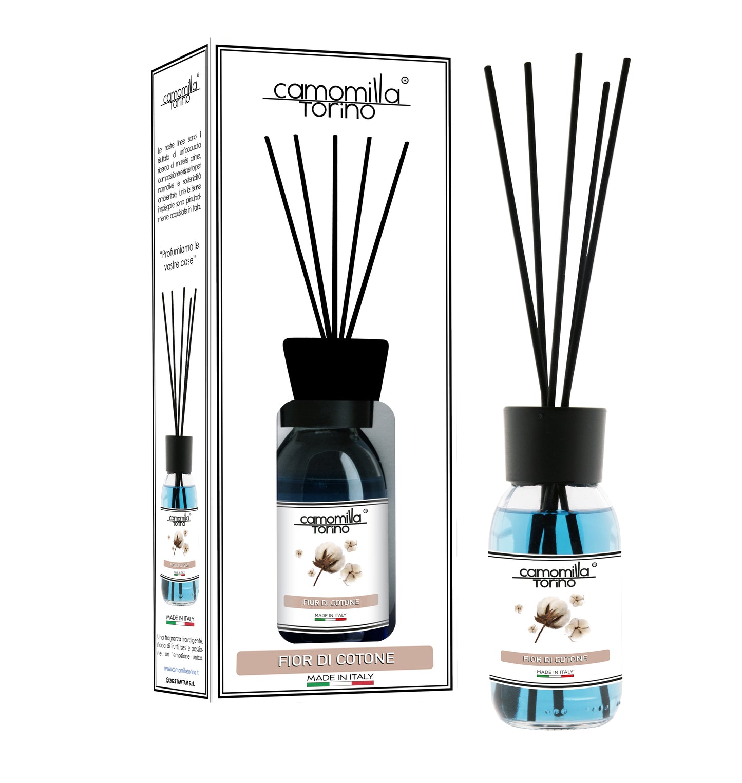 Diffusore per ambienti 125ml. Linea White Fior di Cotone