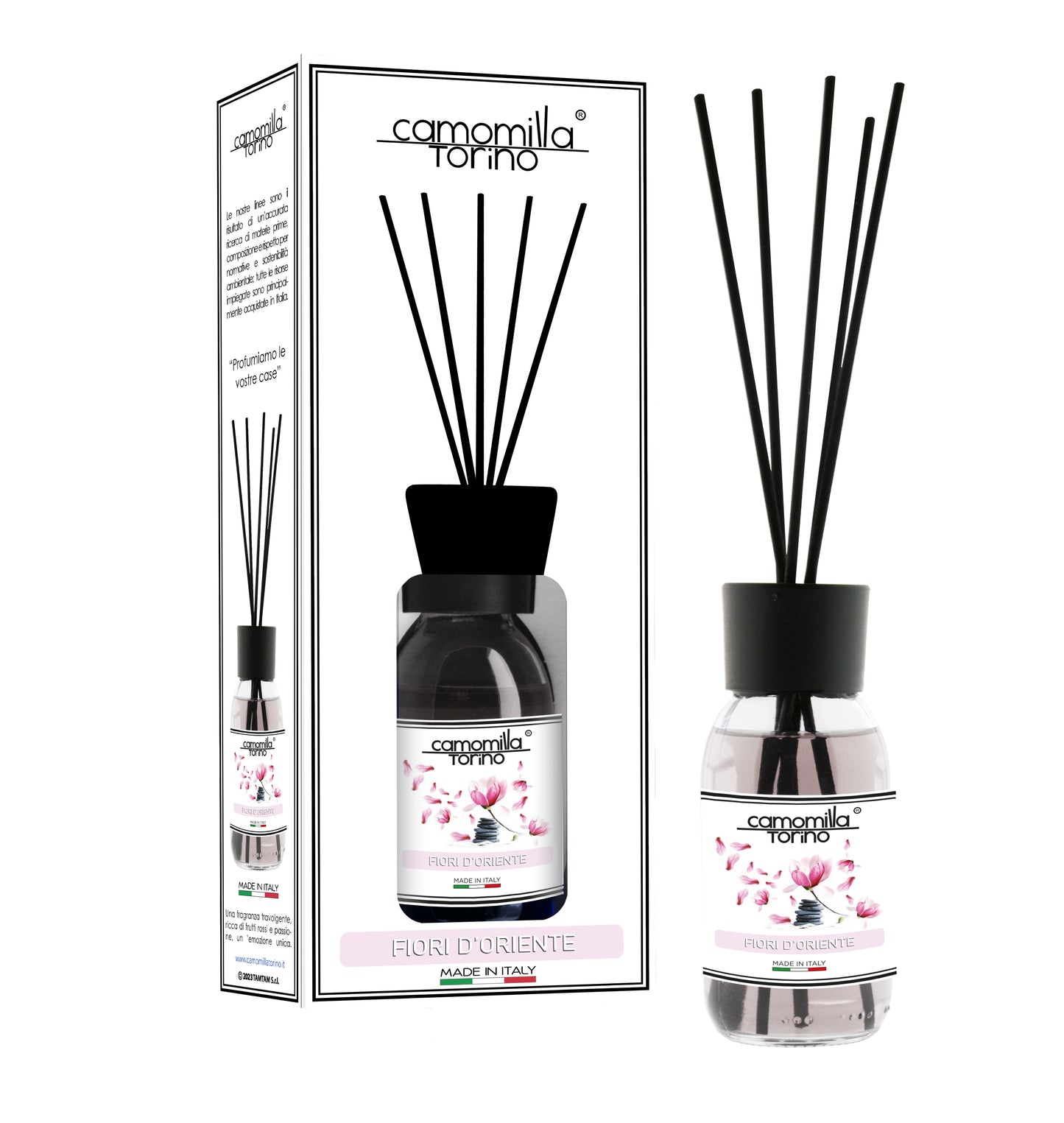 Diffusore per ambienti 125ml. Linea White Fiori d'Oriente