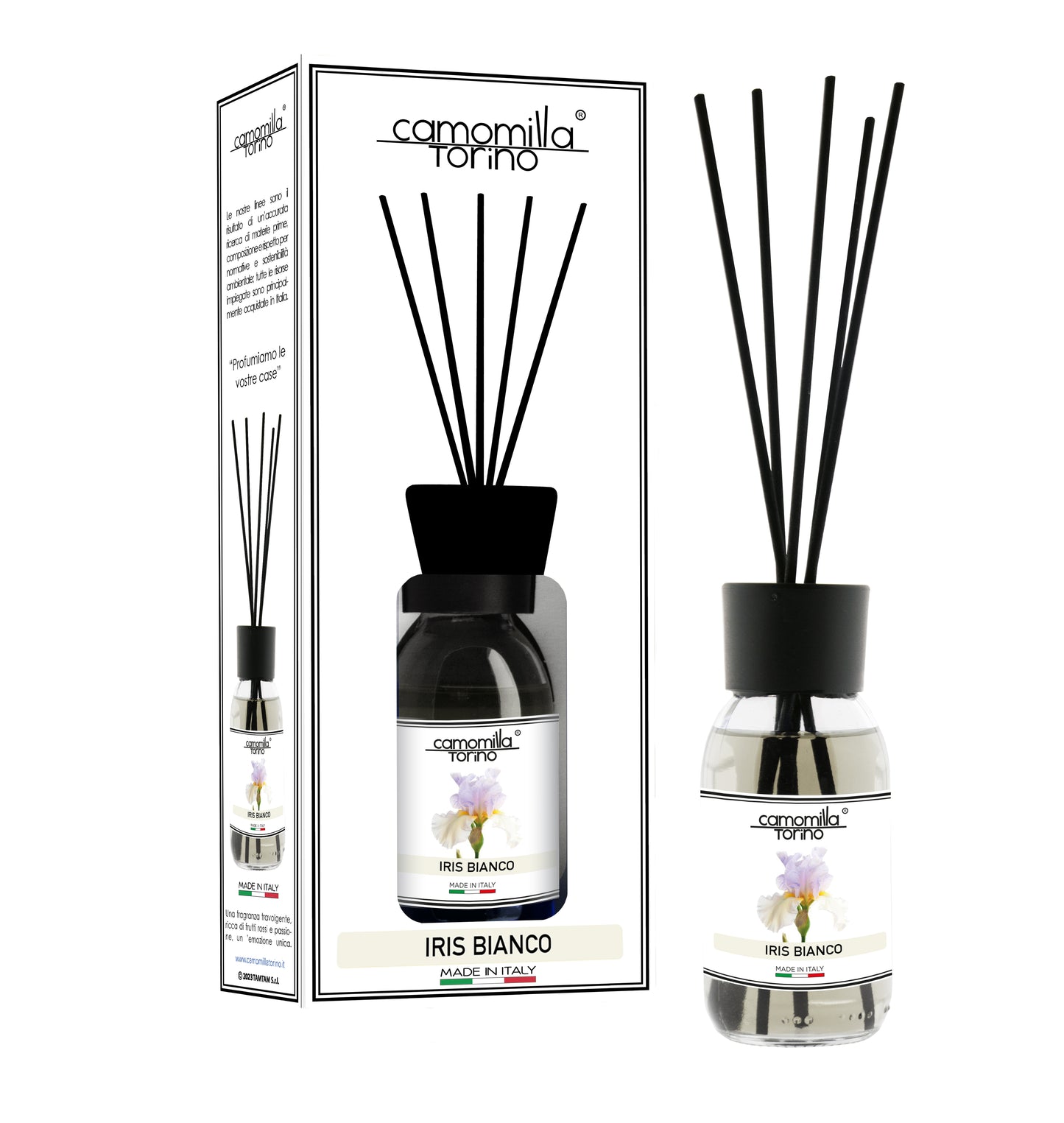 Diffusore per ambienti 125ml. Linea White Iris bianco