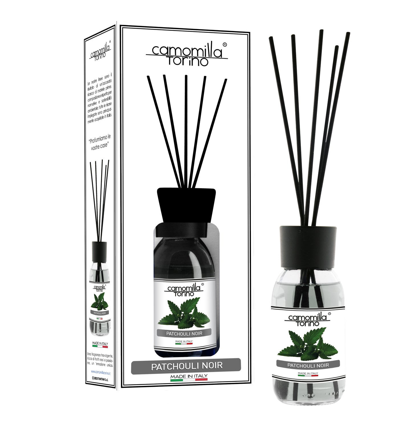 Diffusore per ambienti 125ml. Linea White Patchouly noir
