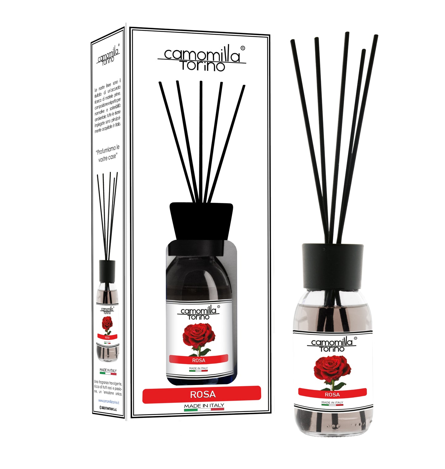 Diffusore per ambienti 125ml. Linea White Rosa