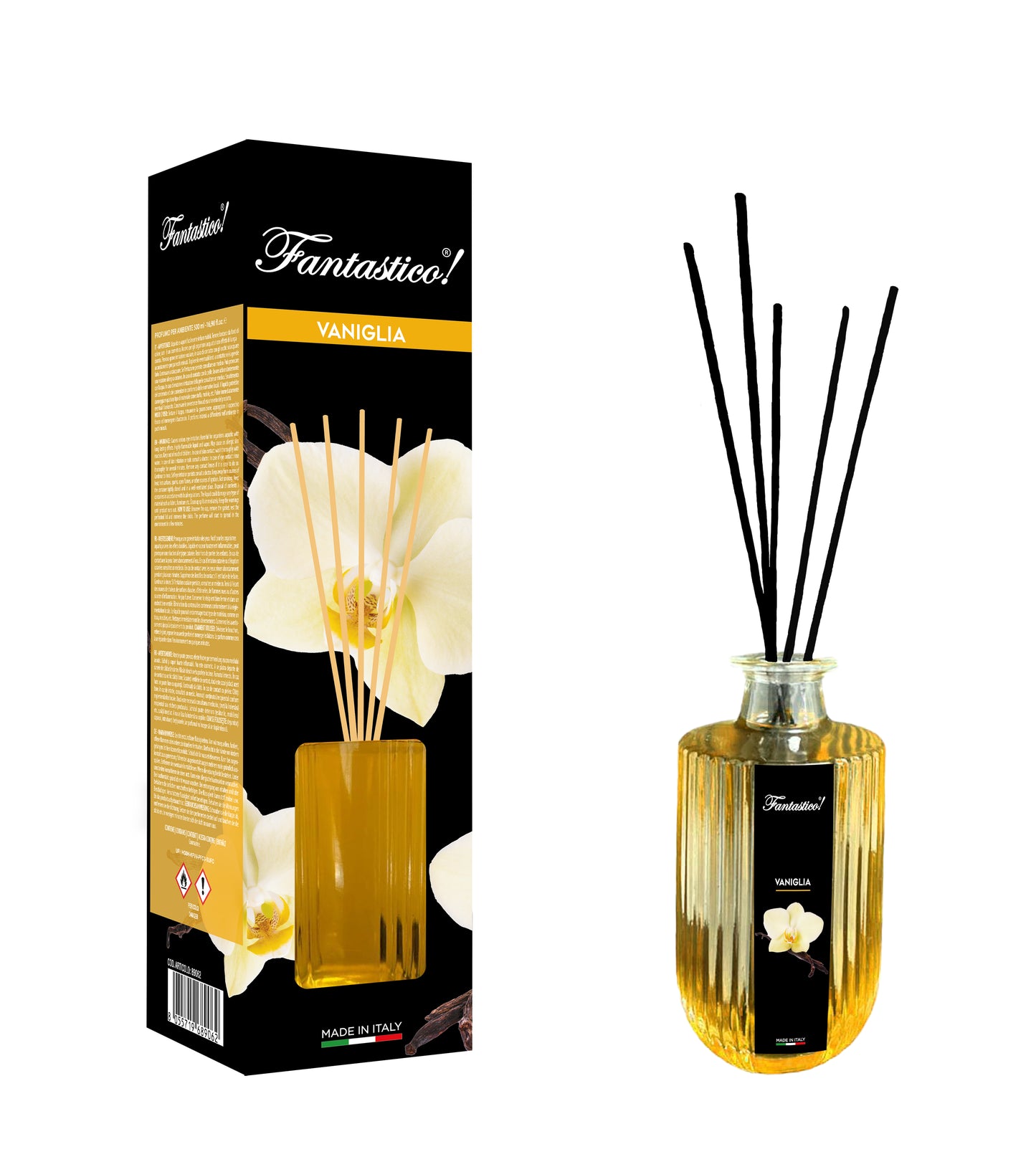 Diffusore profumo a bastoncino 500ml-Fantastico-Vaniglia