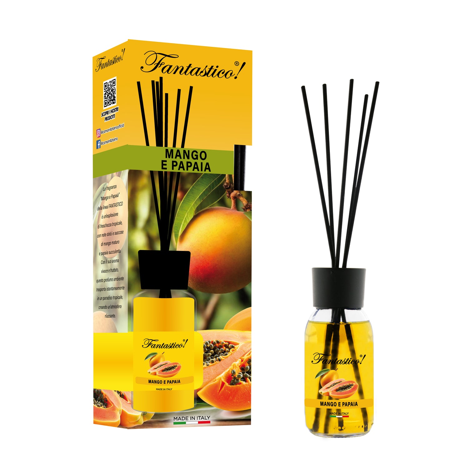 Diffusore 125ml-Fantastico Colors-Mango e Papaya