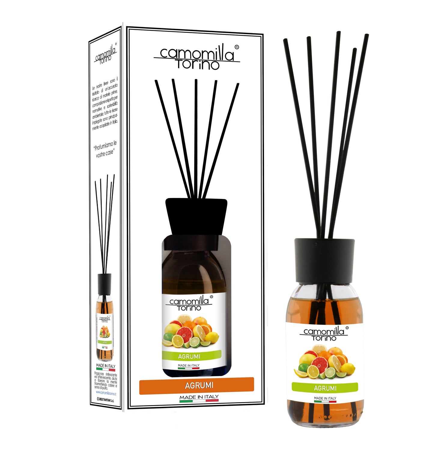 Diffusore per ambienti 125ml. Linea White Agrumi