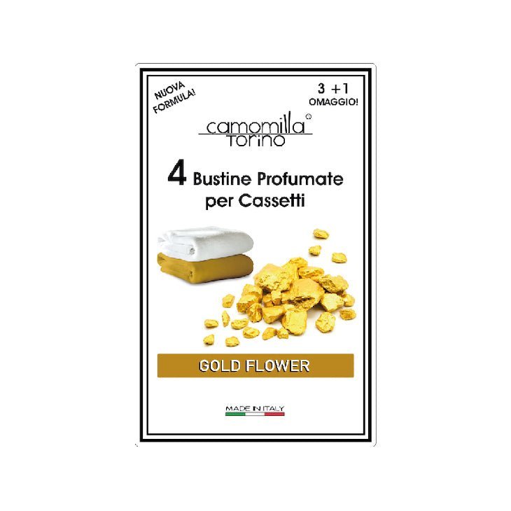 Buste Profumate per armadi e cassetti "Gold Flower" Camomilla Torino - Kōdō.boutique