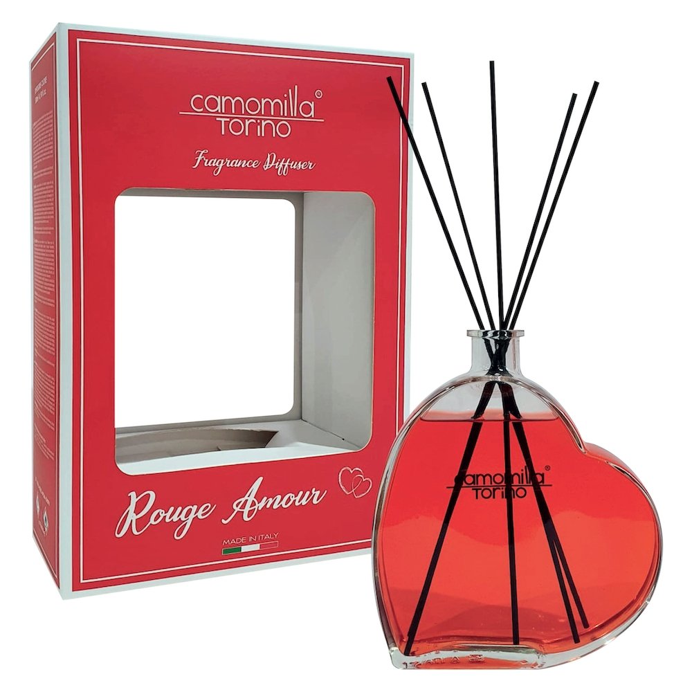 Diffusore a Bastoncini Linea Cuore "Rouge Amour" Camomilla Torino - Kōdō.boutique