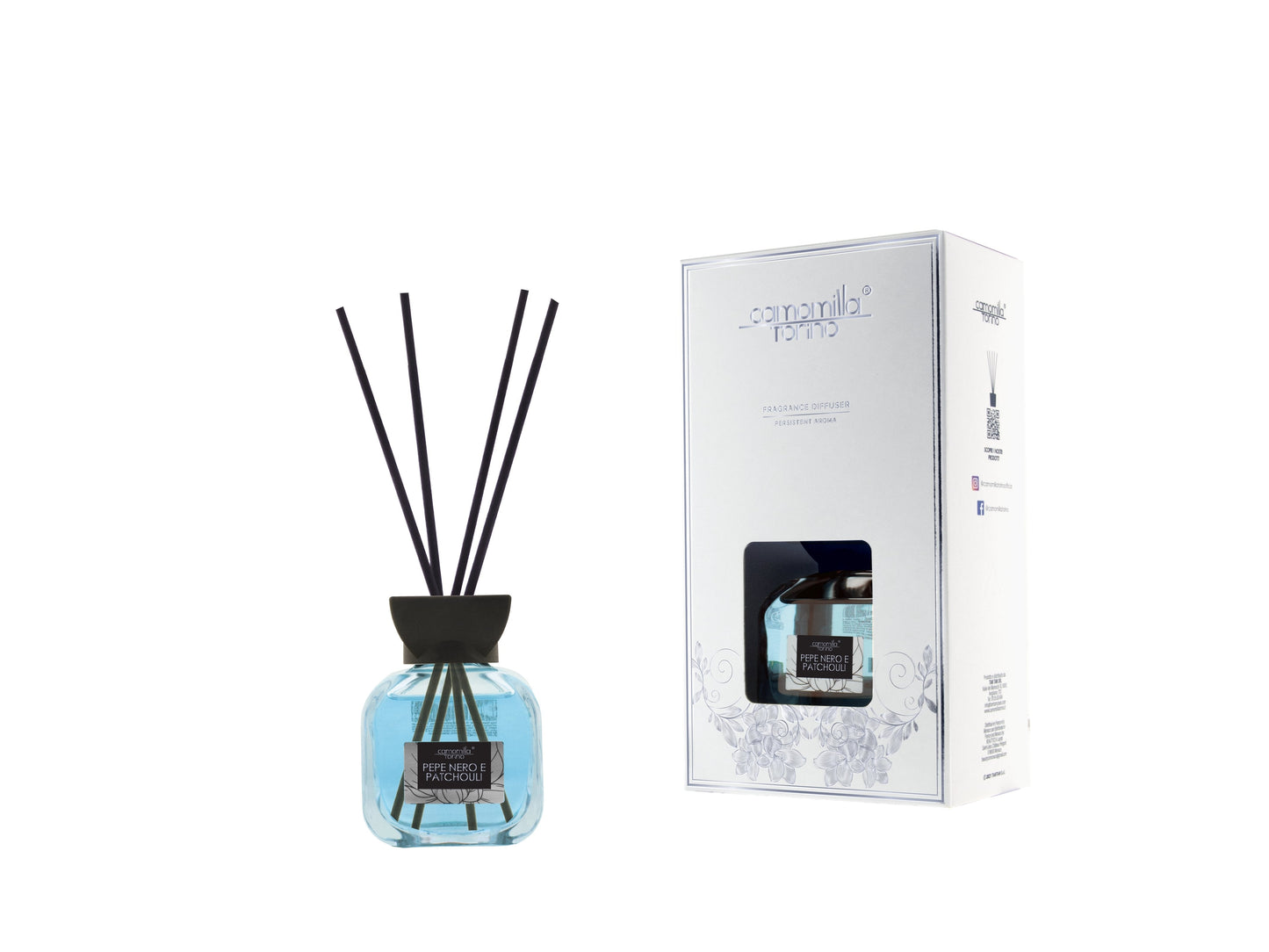 Diffusore a Bastoncini Linea Yvonne 100 ml Pepe nero e Patchouli Camomilla Torino 6 Kōdō.boutique