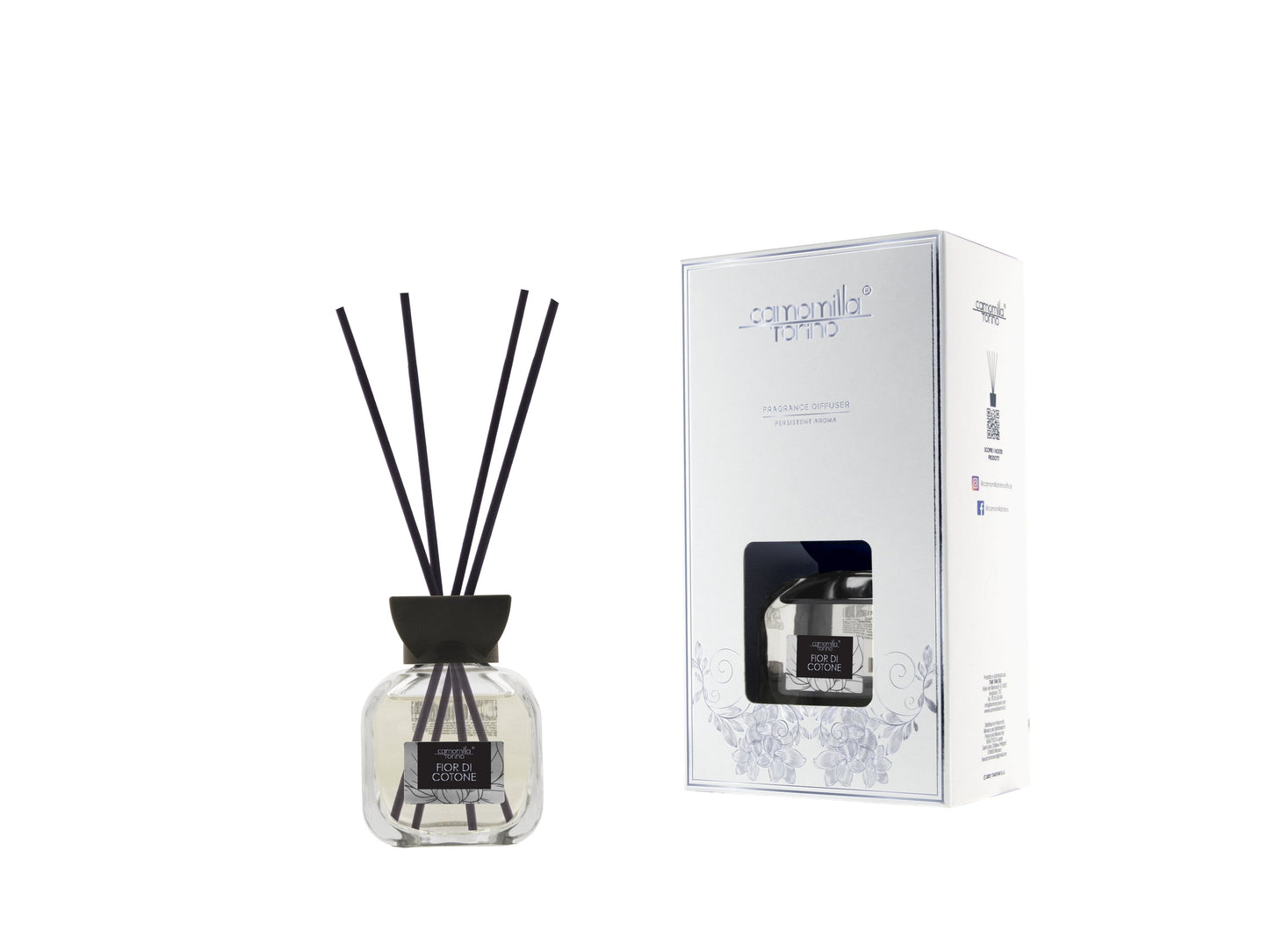 Diffusore a Bastoncini Linea Yvonne 100 ml Cotton Camomilla Torino 5 Kōdō.boutique