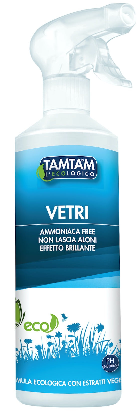 Vetri ammoniaca Free non lascia aloni effetto brillante spray 500 ml.