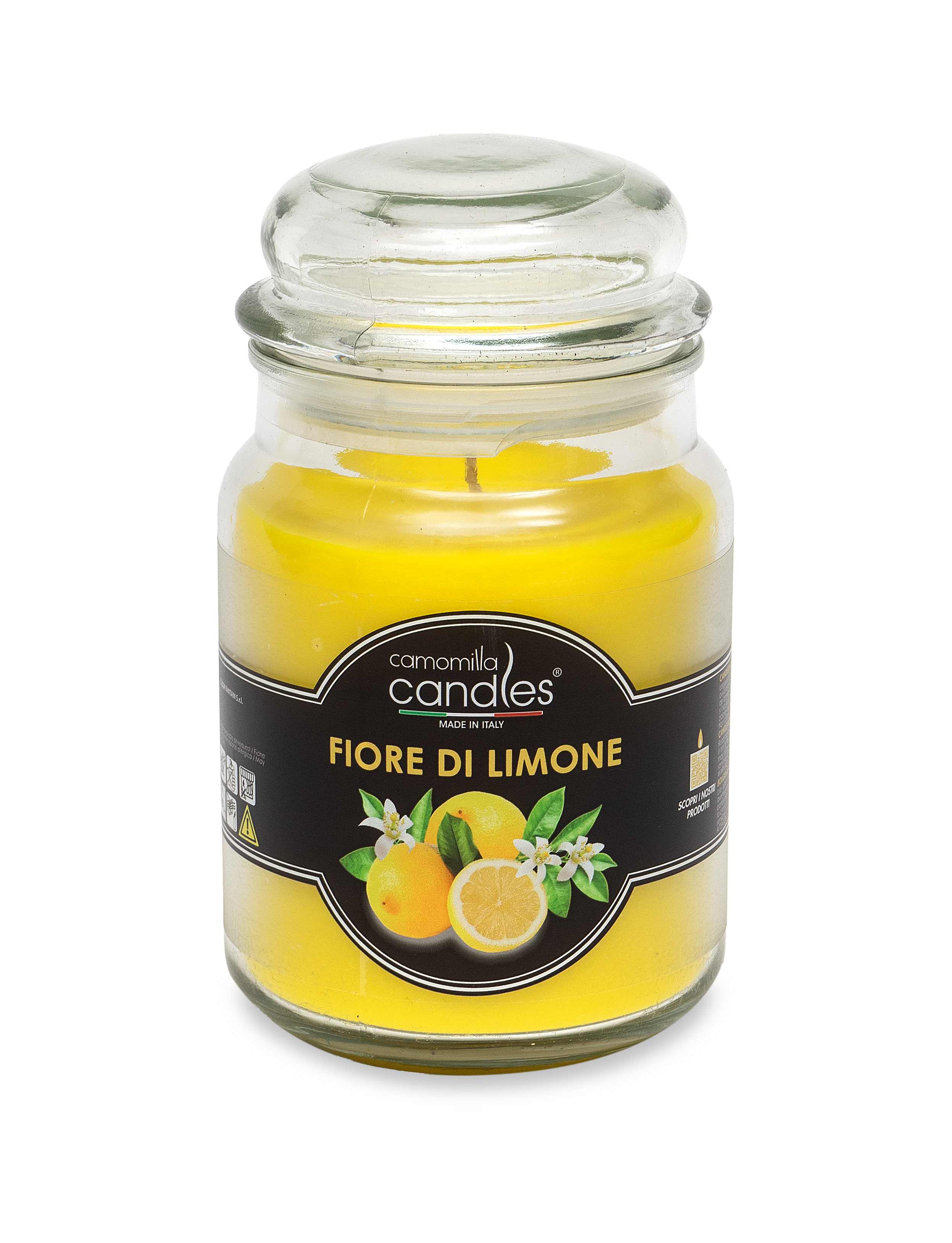 Candela profumata Giara 500gr. -Fior di Limone