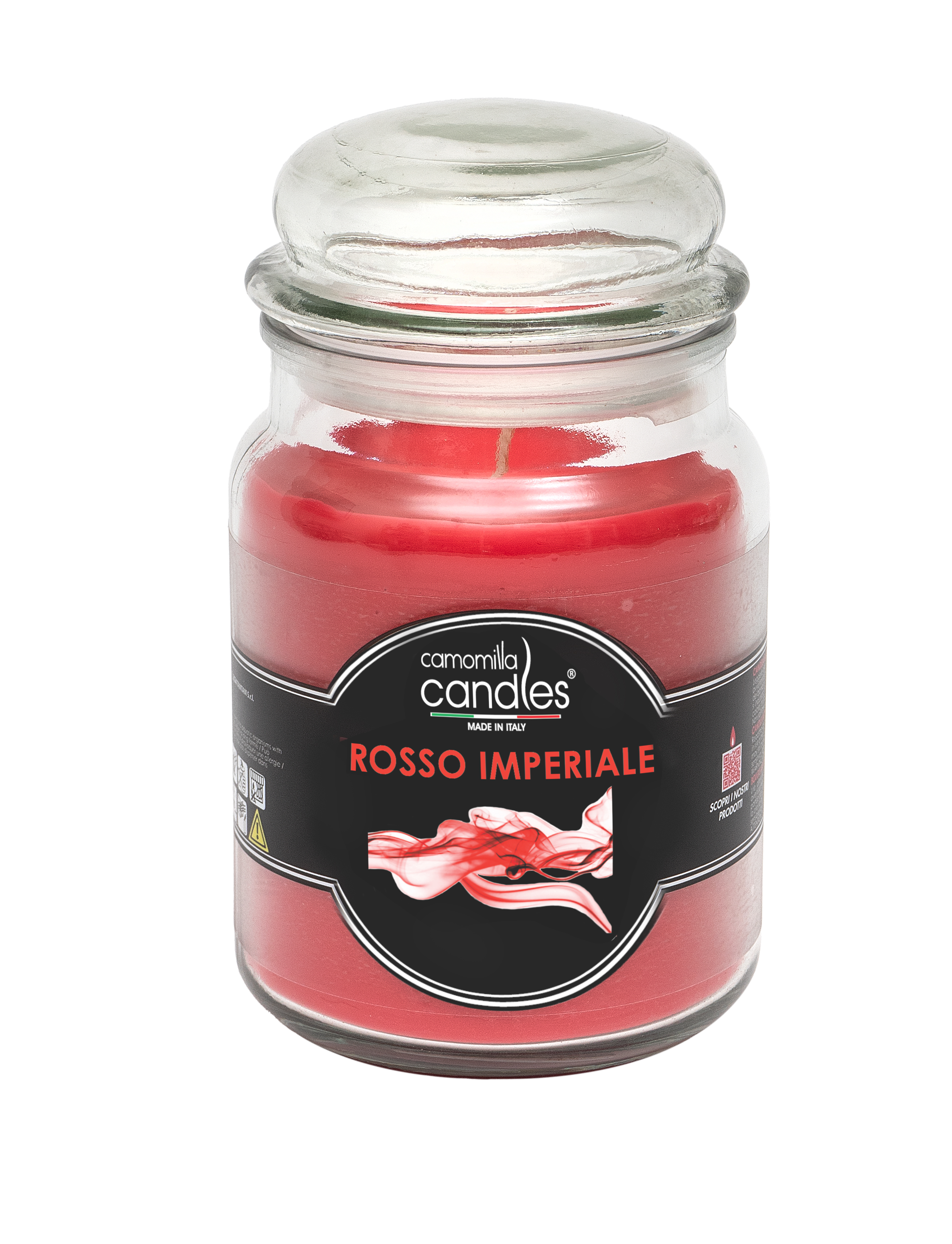 Candela profumata Giara 500g -Rosso Imperiale