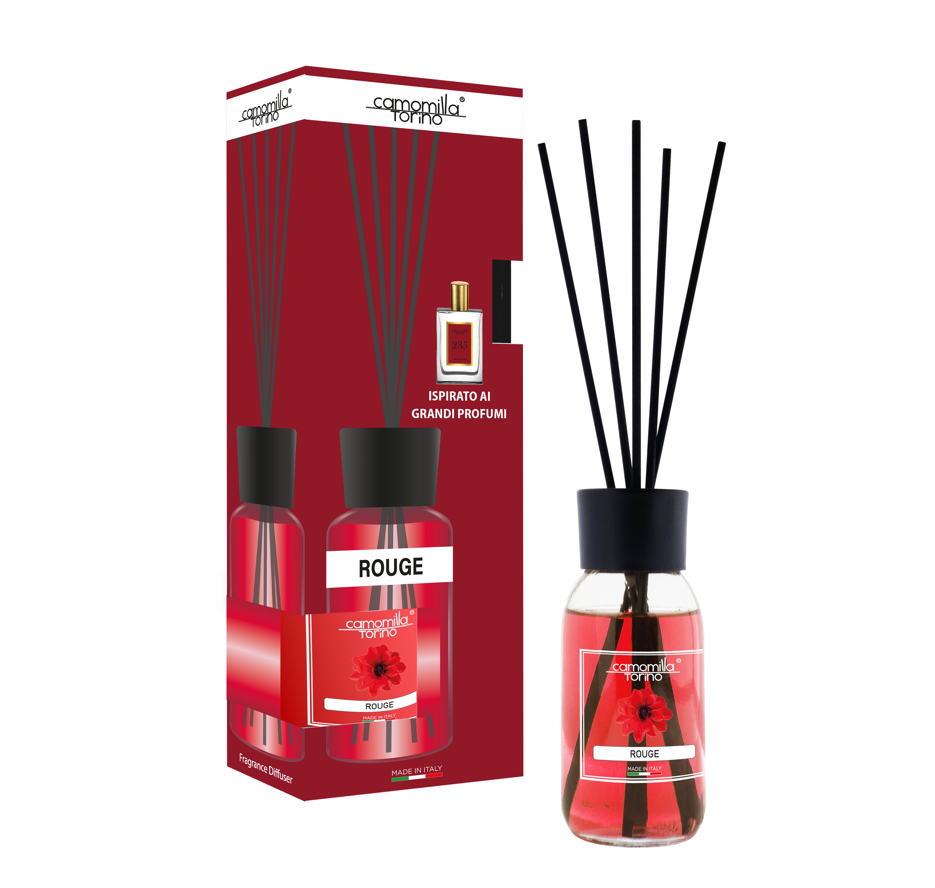 Diffusore per ambienti 125ml. Linea Moda - Rouge
