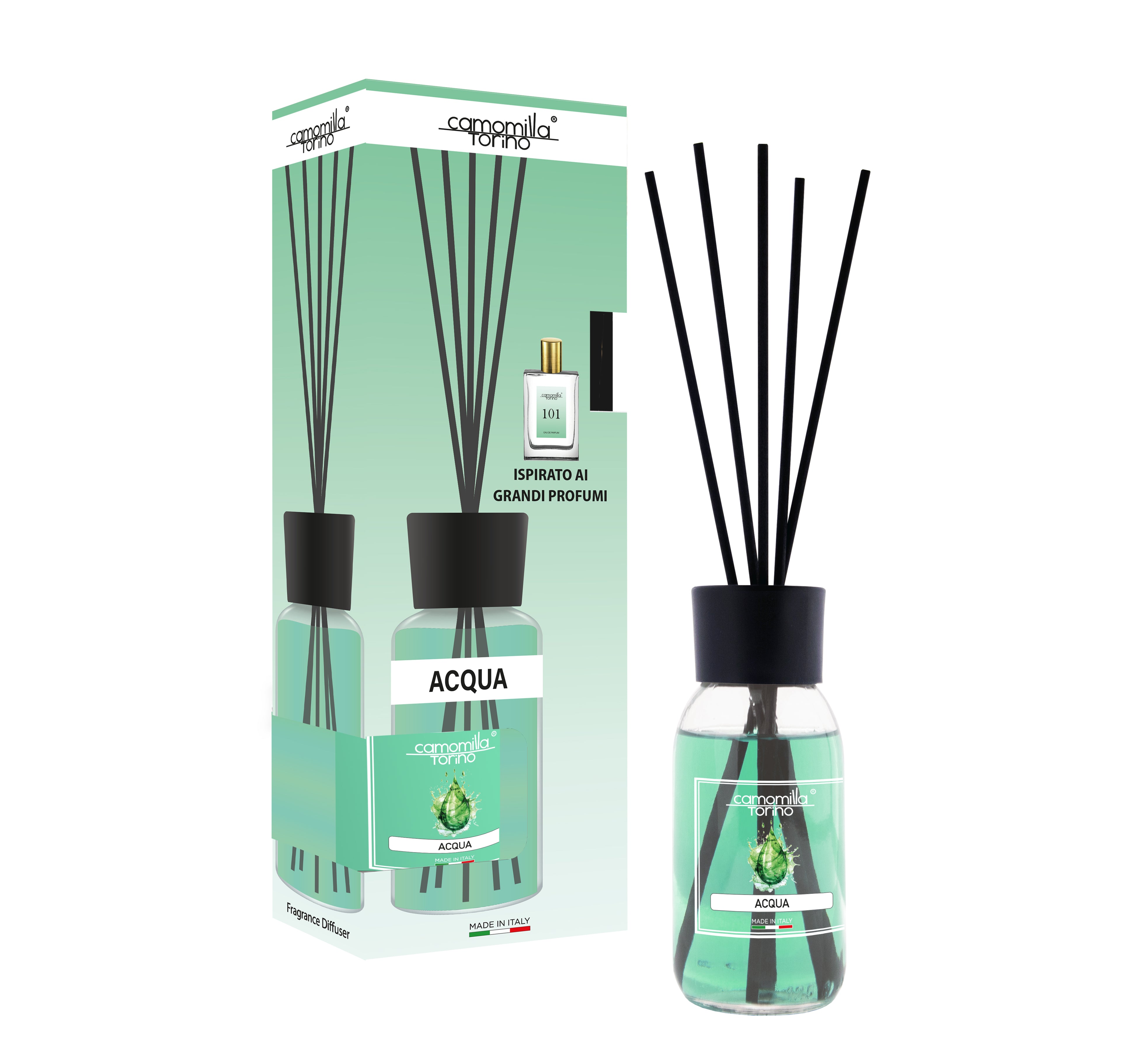 Diffusore per ambienti 125ml. Linea Moda - Acqua