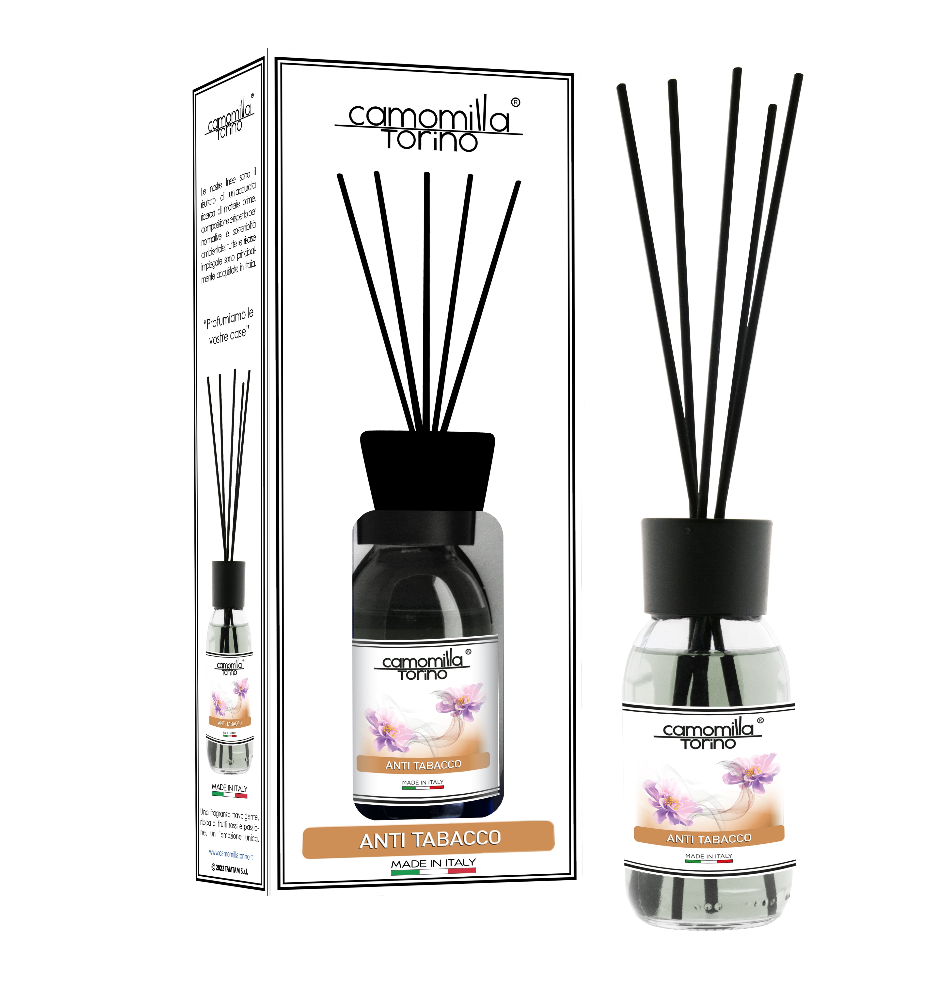 Diffusore per ambienti 125ml. Linea White Anti Tabacco
