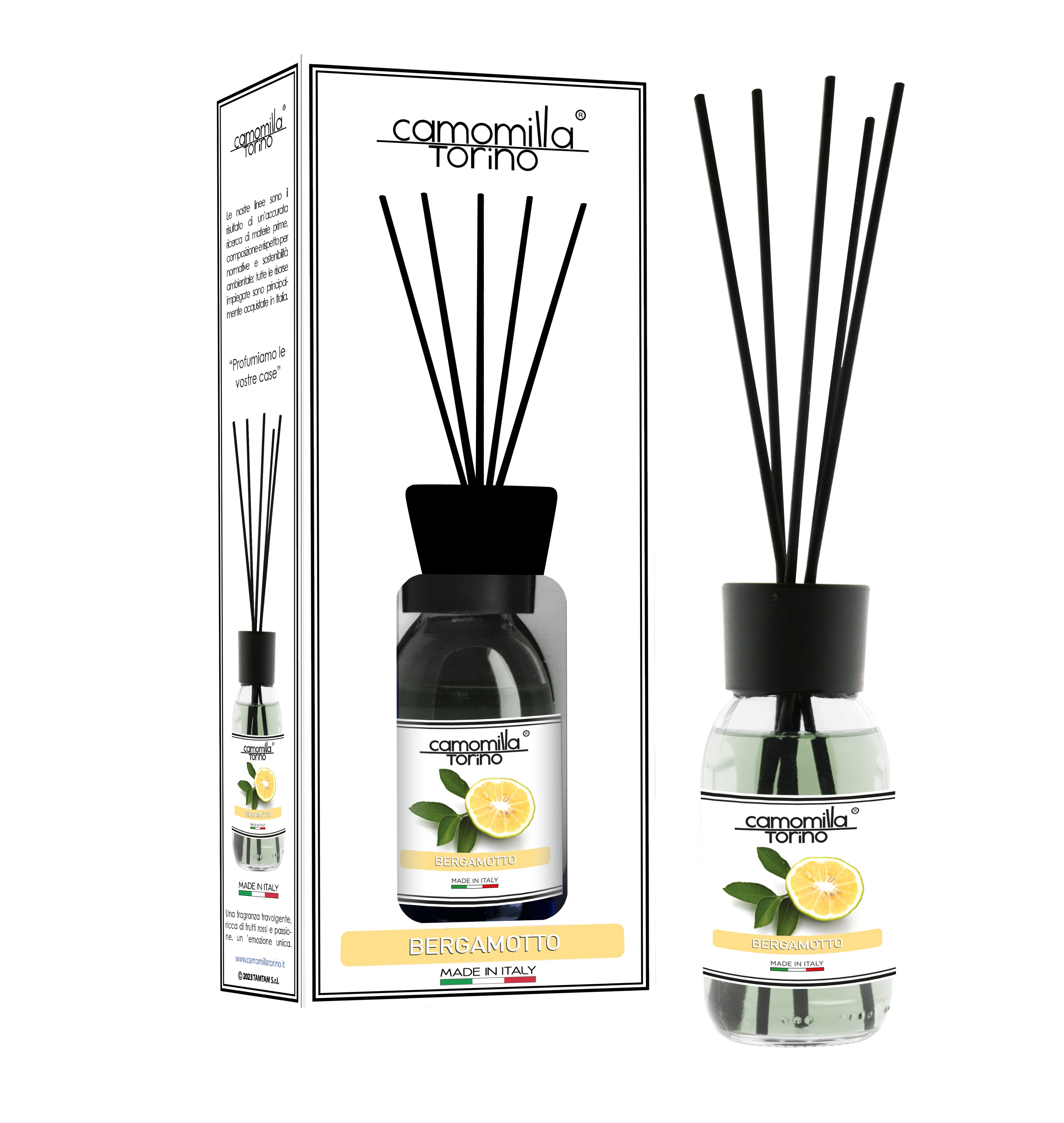 Diffusore per ambienti 125ml. Linea White Bergamotto