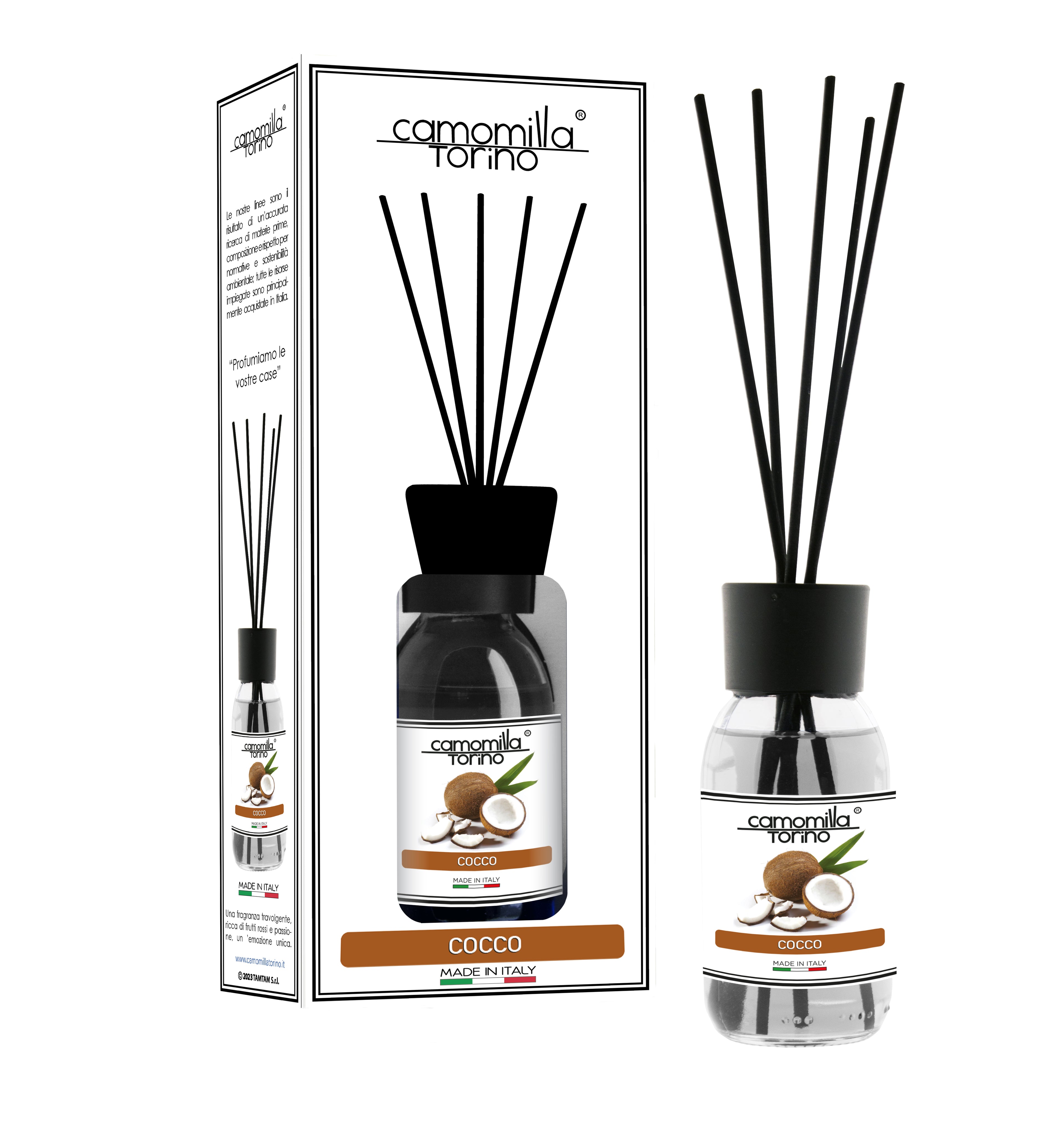 Diffusore per ambienti 125ml. Linea White Cocco