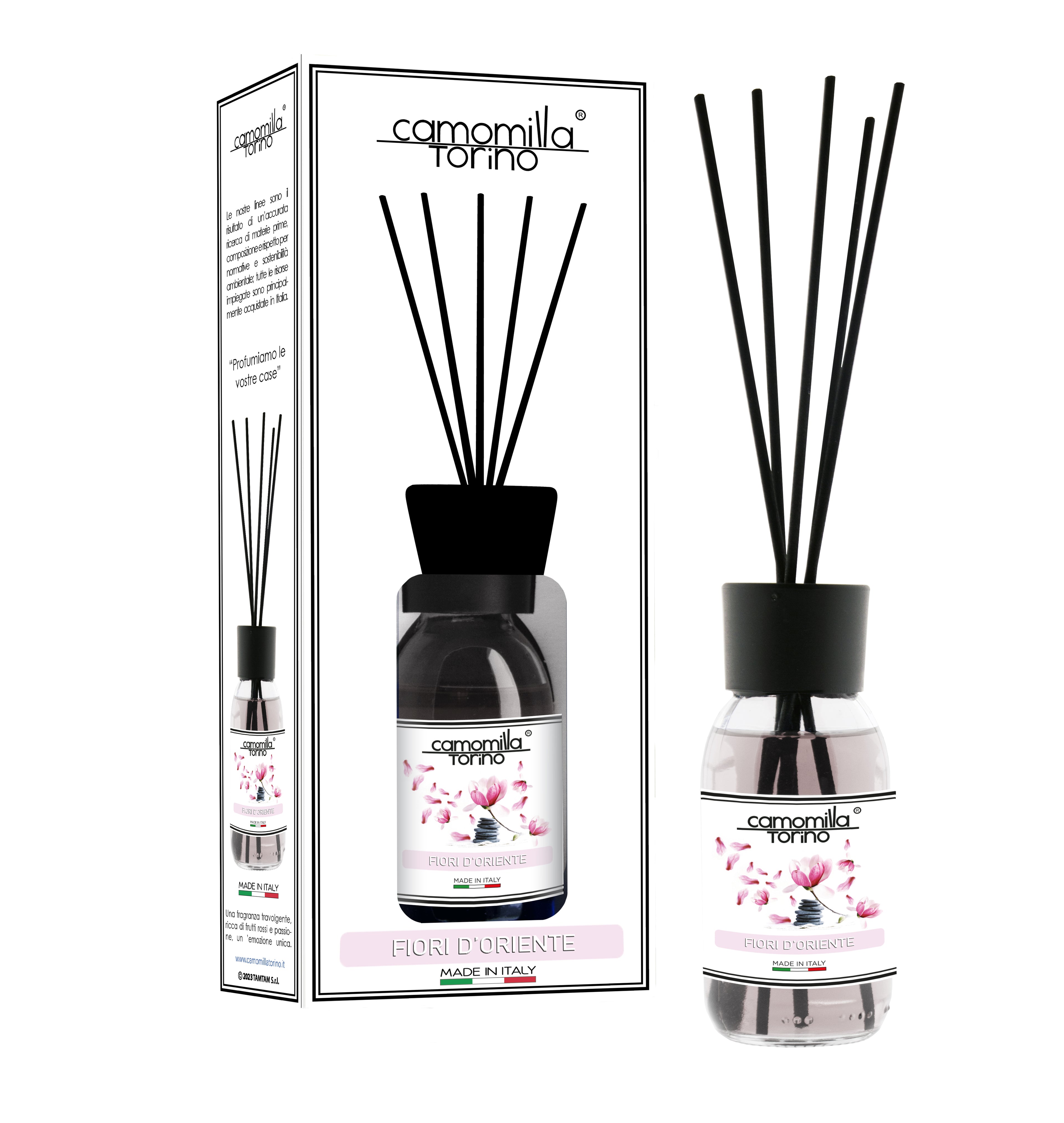 Diffusore per ambienti 125ml. Linea White Fiori d'Oriente