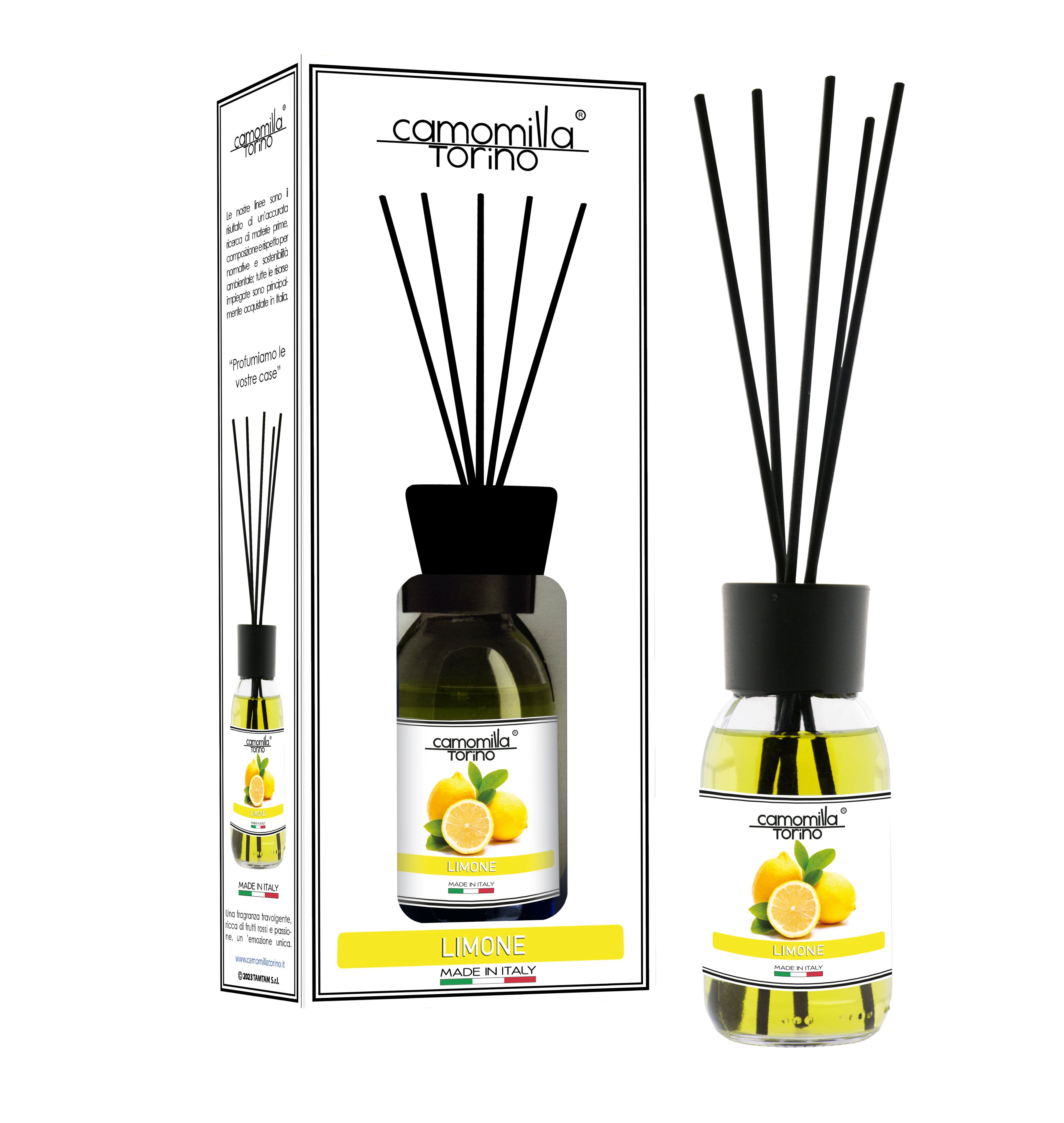 Diffusore per ambienti 125ml. Linea White Limone