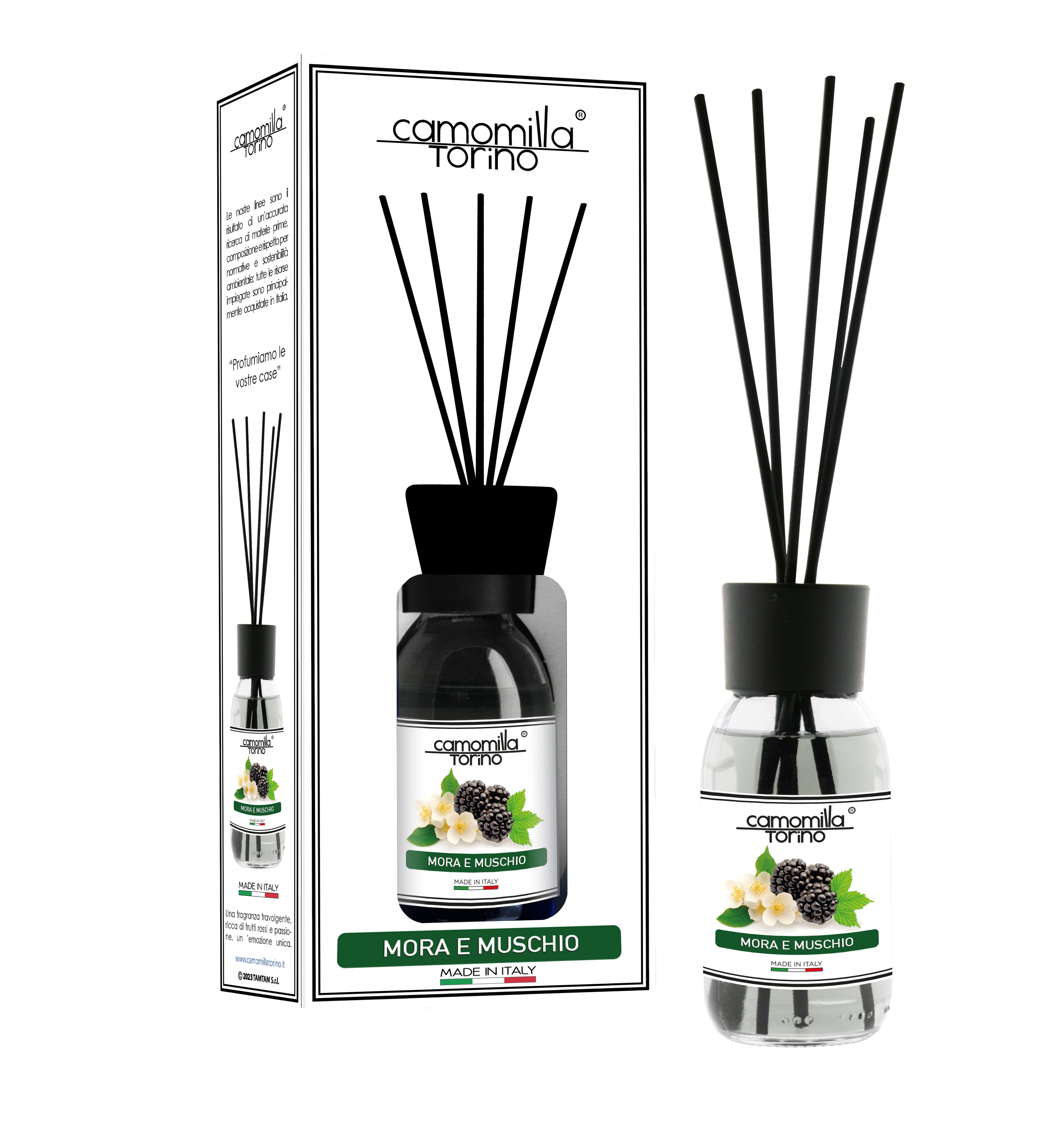 Diffusore per ambienti 125ml. Linea White Mora e Muschio