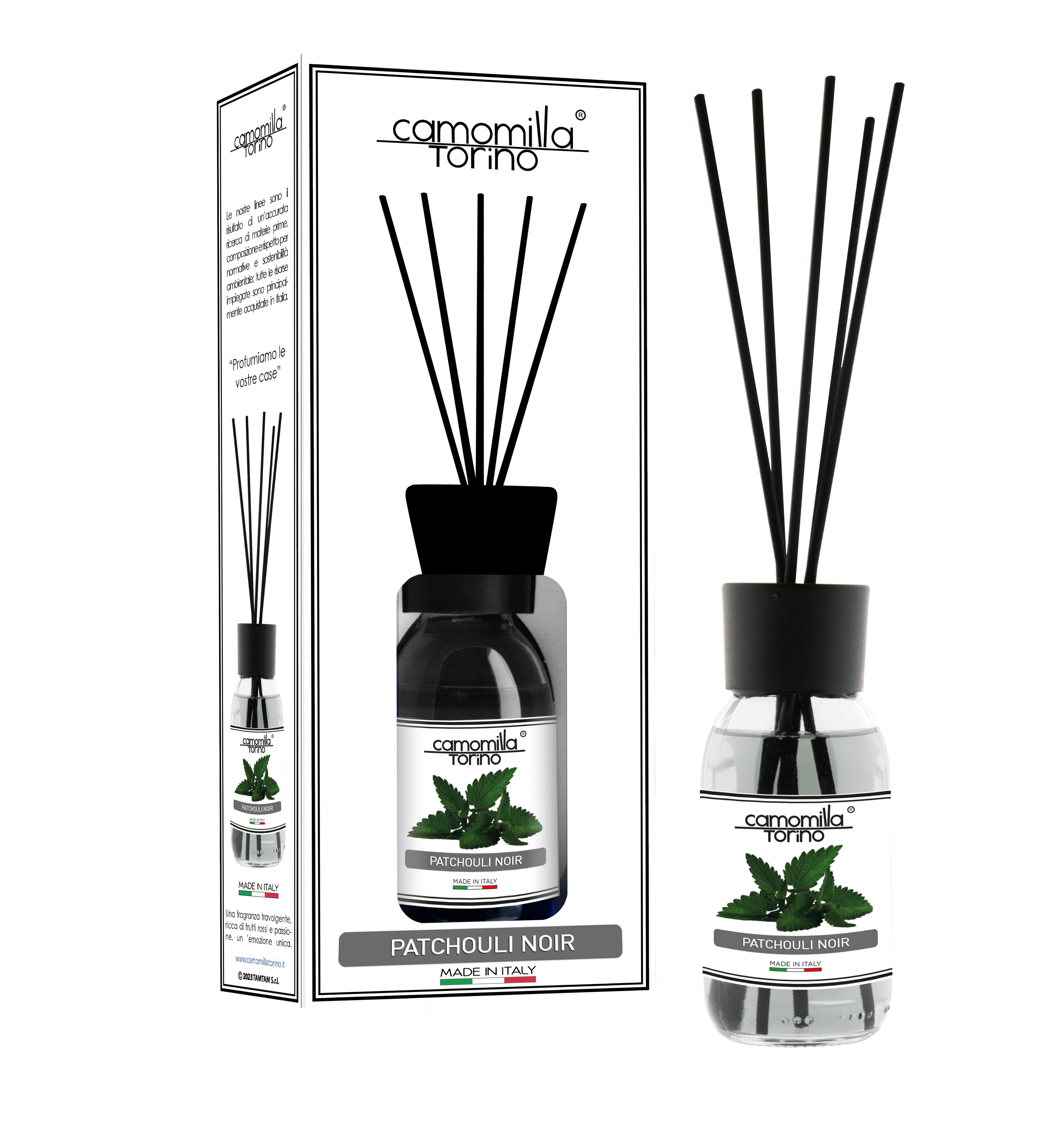 Diffusore per ambienti 125ml. Linea White Patchouly noir