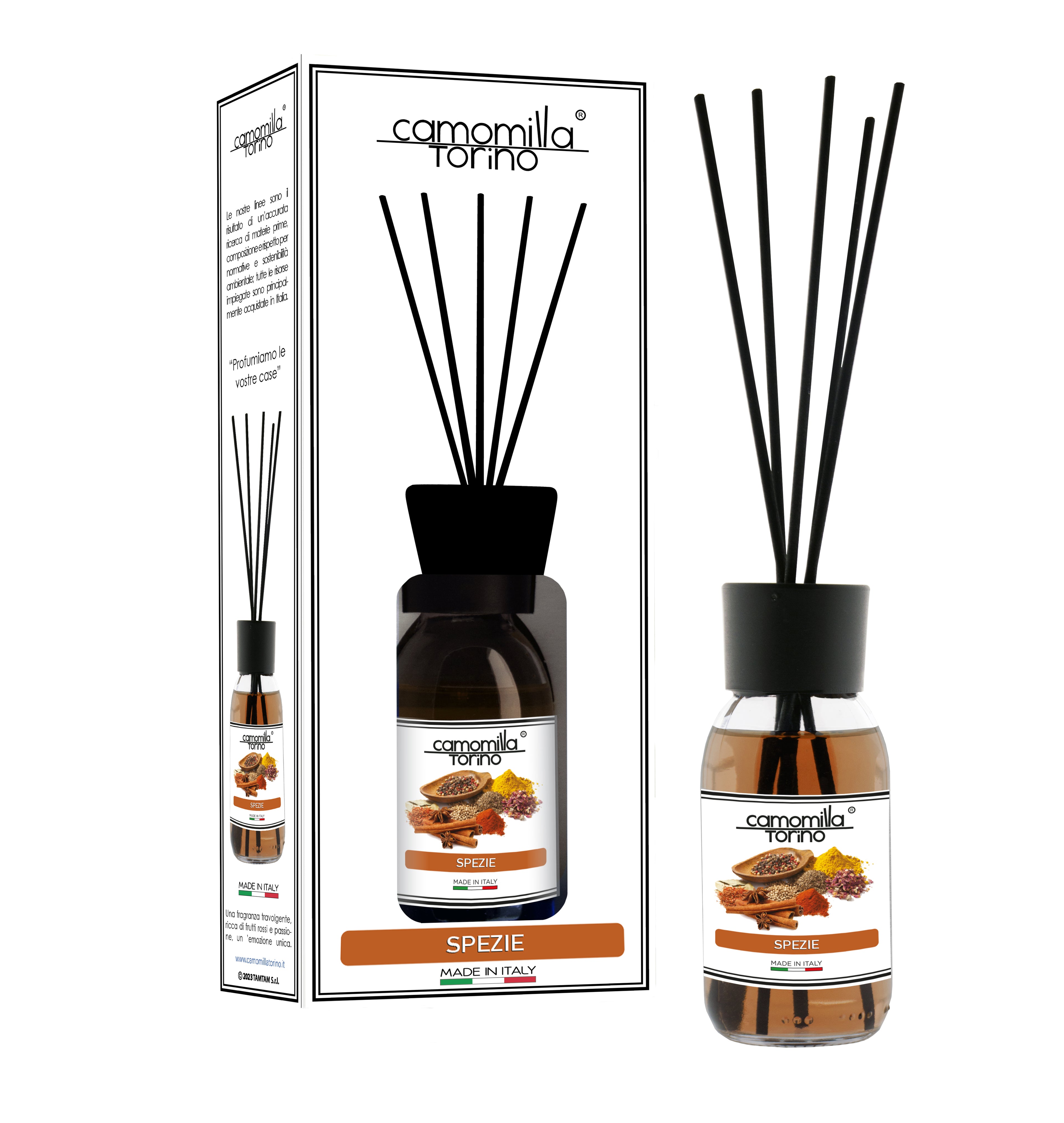 Diffusore per ambienti 125ml. Linea White Spezie