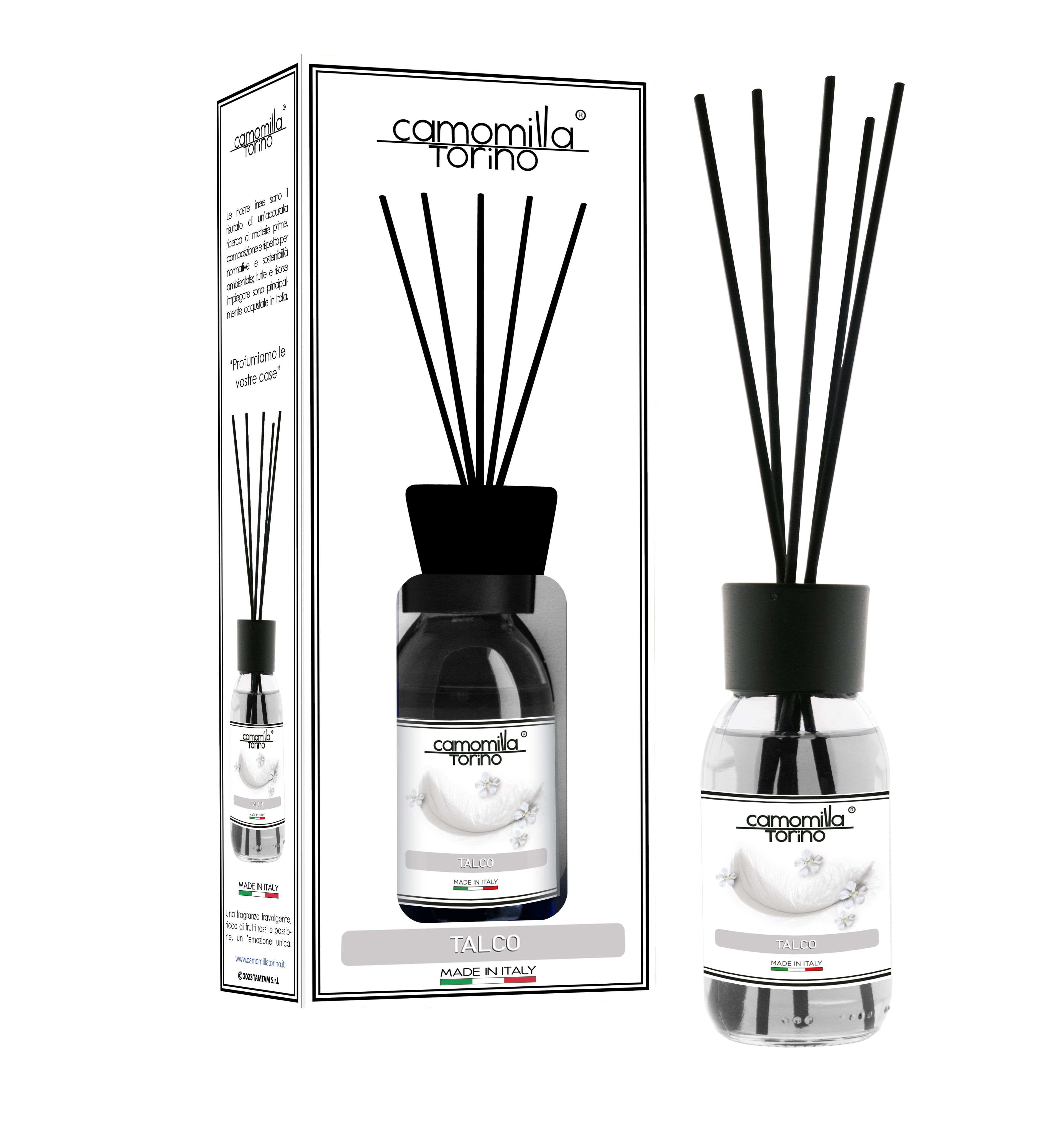 Diffusore per ambienti 125ml. Linea White Talco