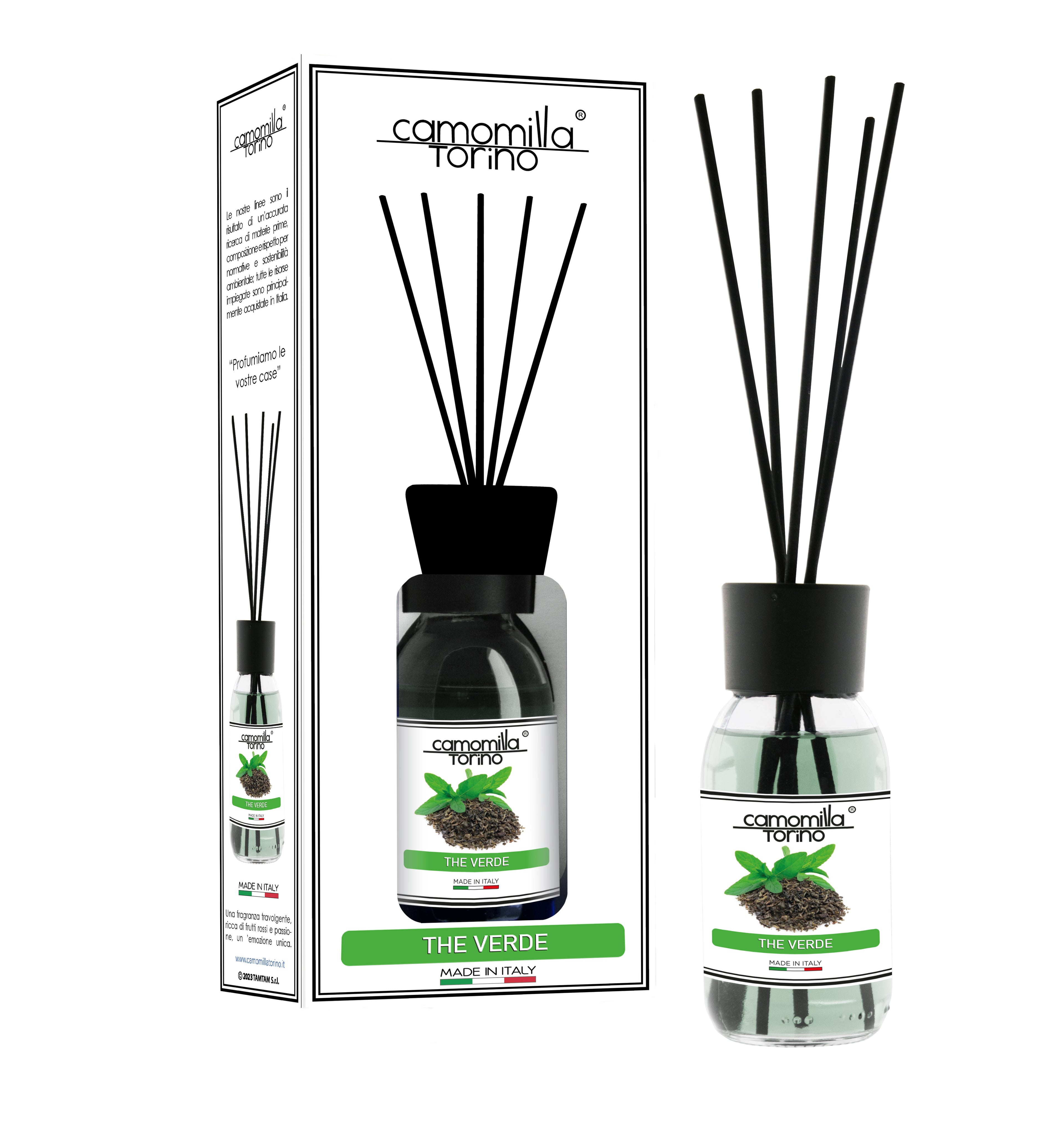 Diffusore per ambienti 125ml. Linea White The verde
