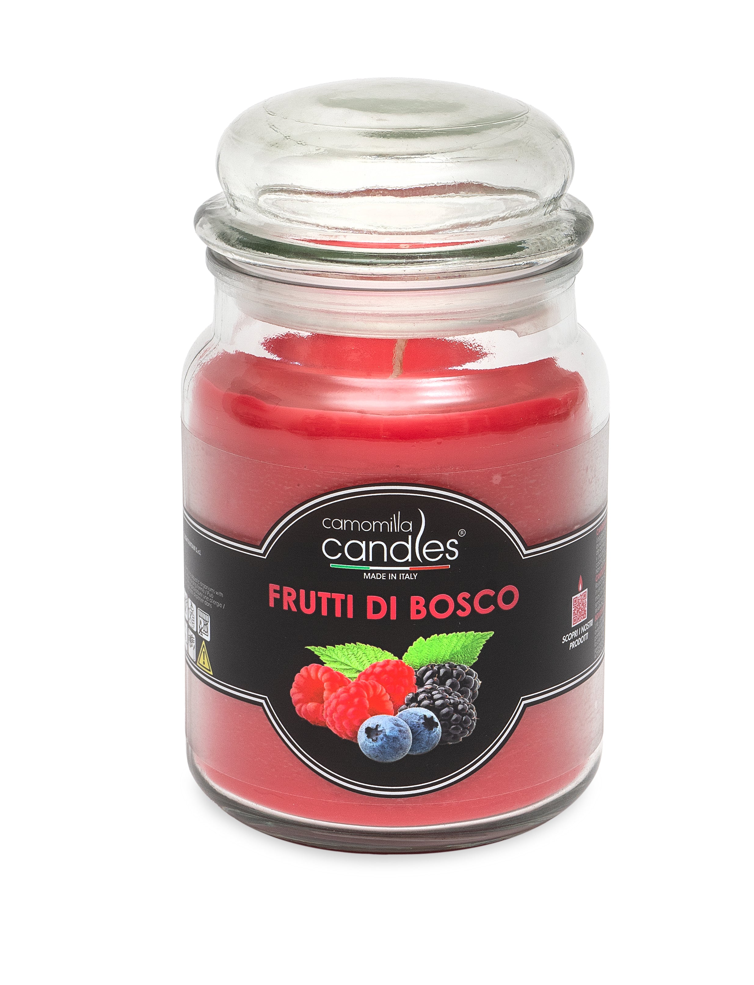 Candela profumata Giara 500gr. -Frutti di Bosco