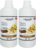 Set 2 Profumi Concentrati per Bucato Biancheria Lavatrice 500 ml.Preziosa Gold Flower.