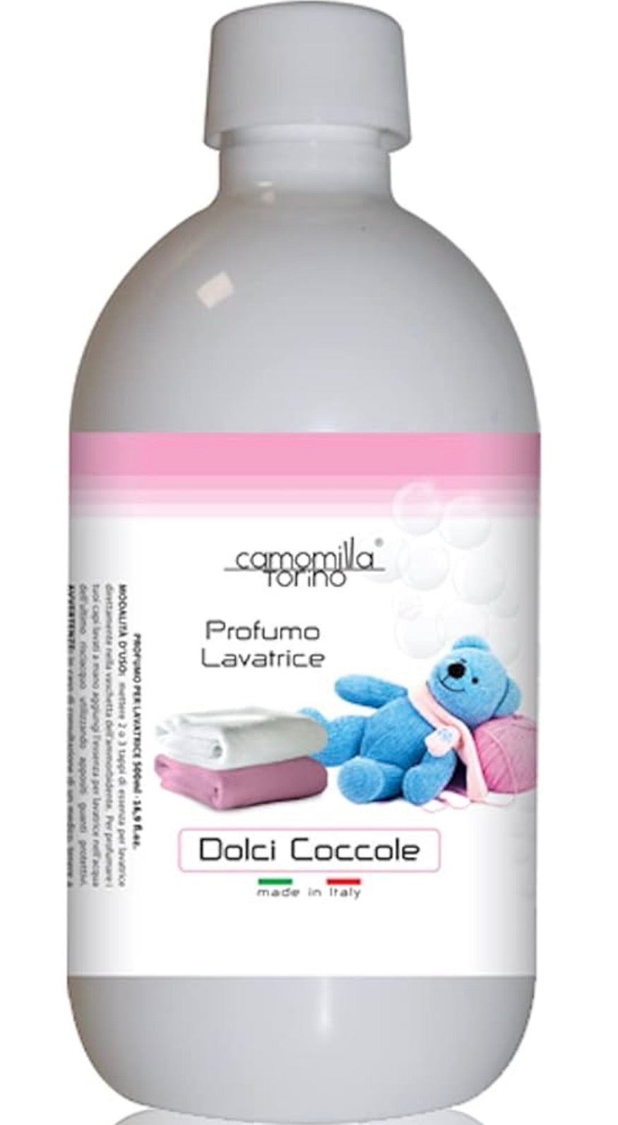 Profumo Lavatrice "Dolci Coccole" 500 ml Made in Italy.
