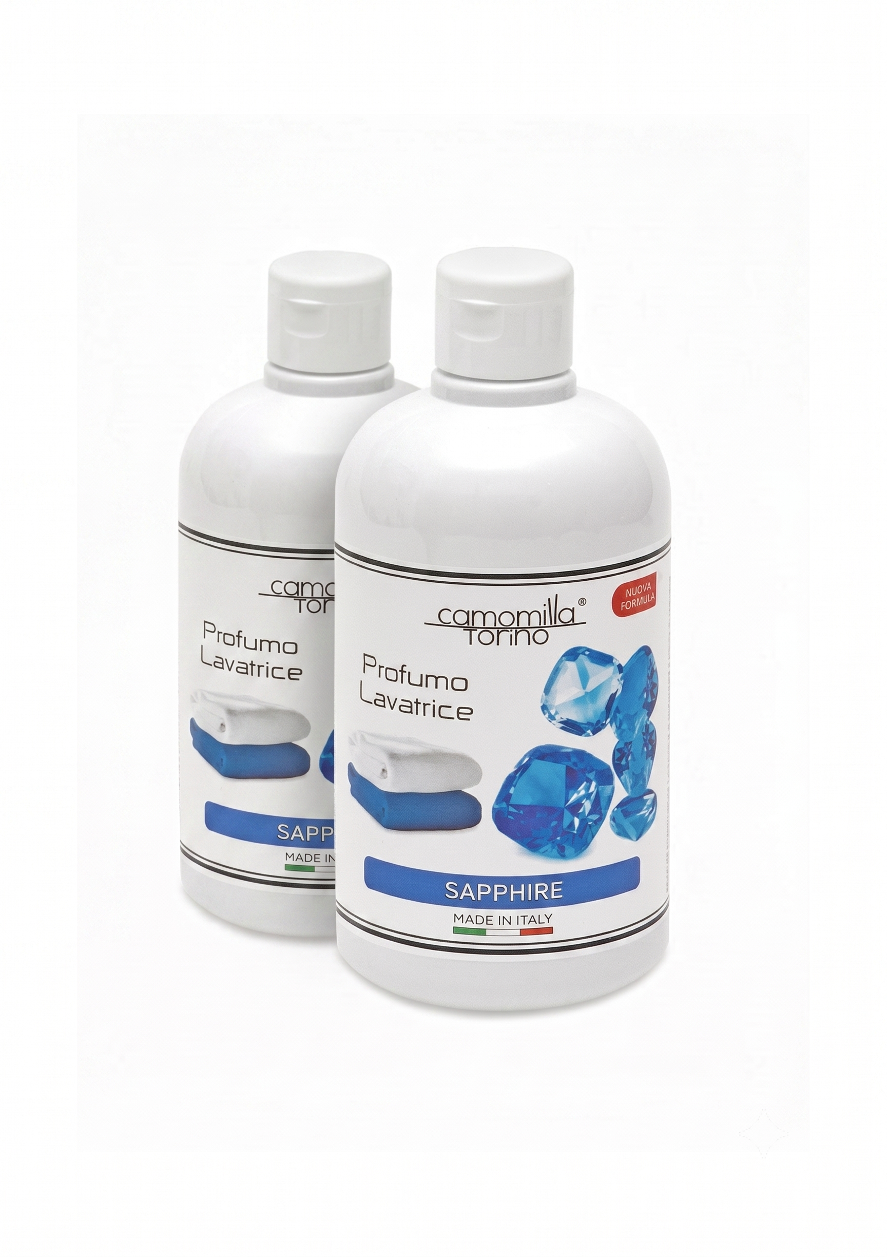 Set 2 Profumi Concentrati per Bucato Biancheria Lavatrice 500 ml. Preziosa Sapphire.
