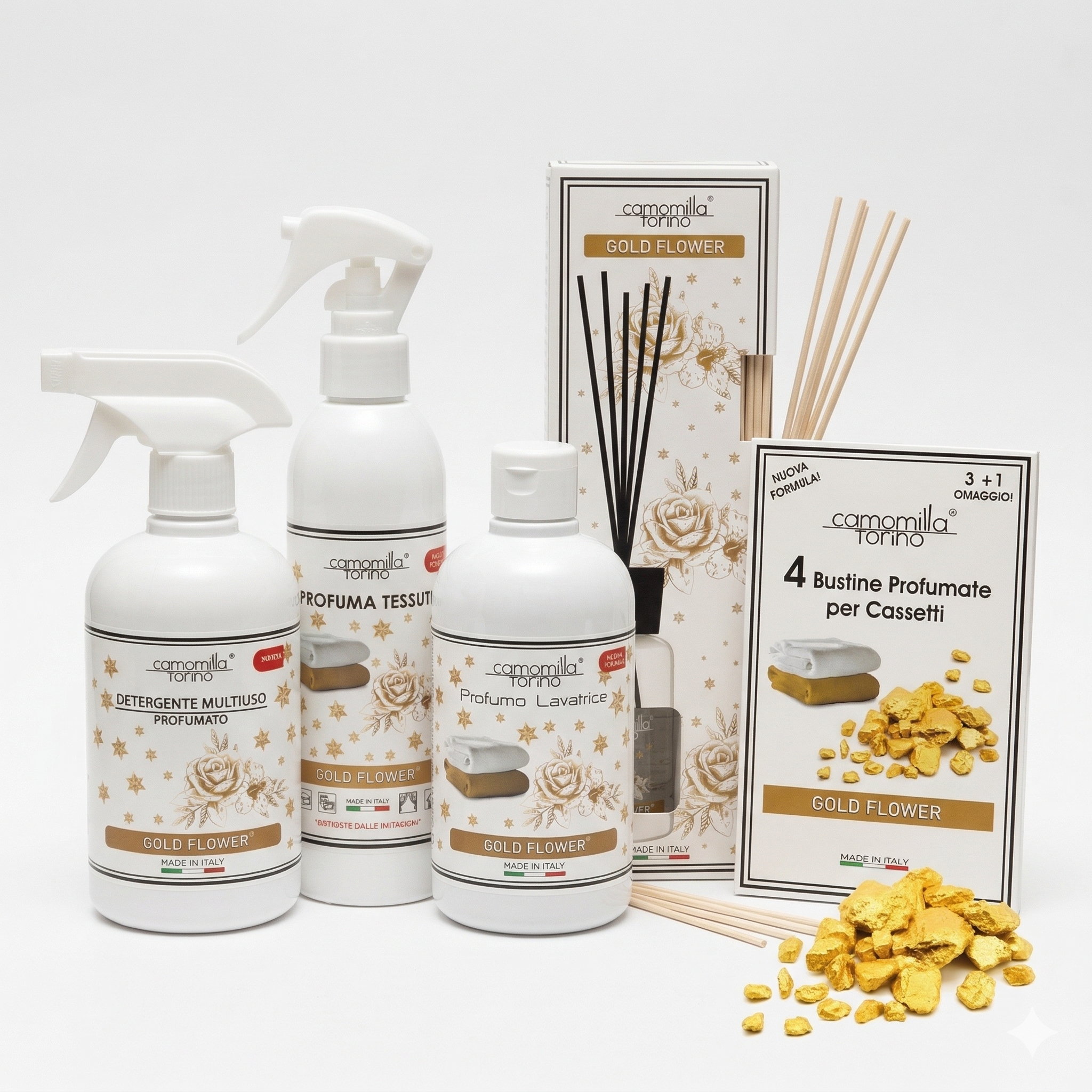 Set Gold Flower