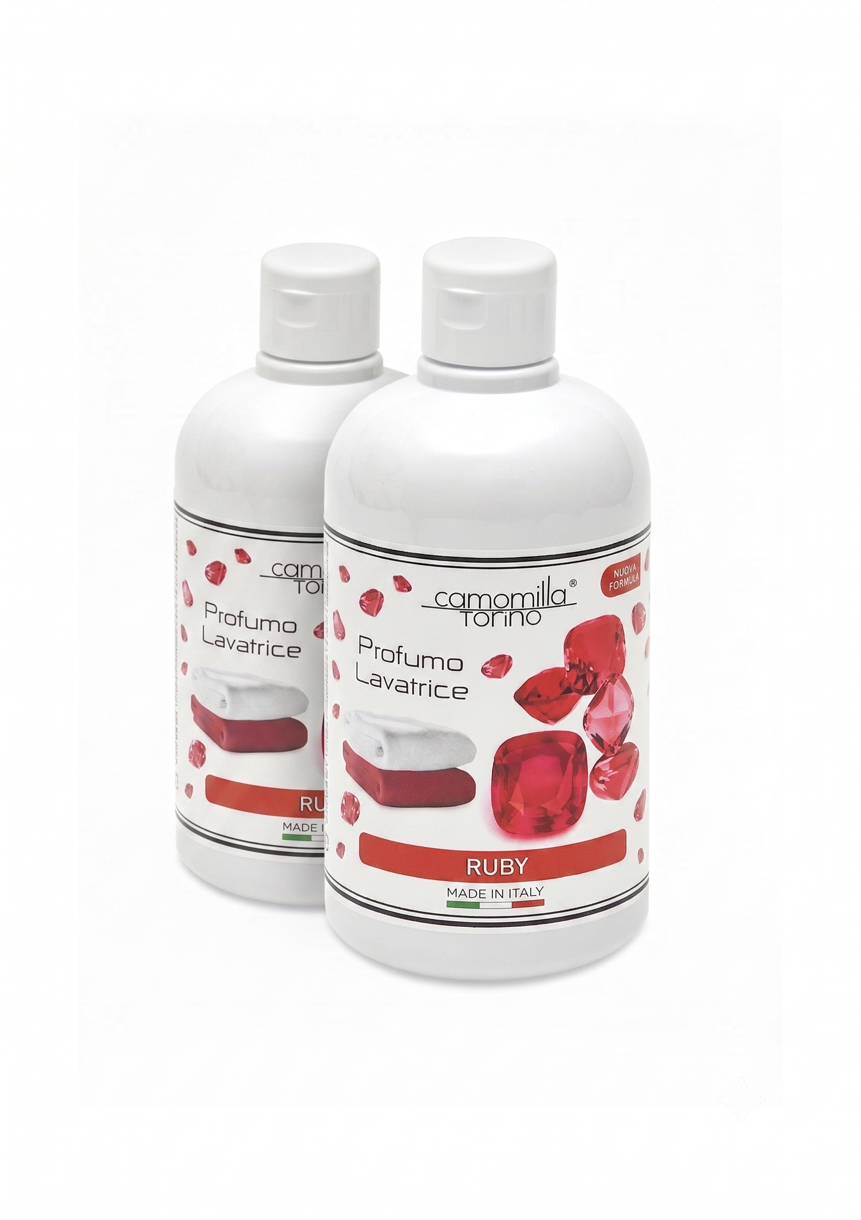 Set 2 Profumi Concentrati per Bucato Biancheria Lavatrice 500 ml. Preziosa Ruby.