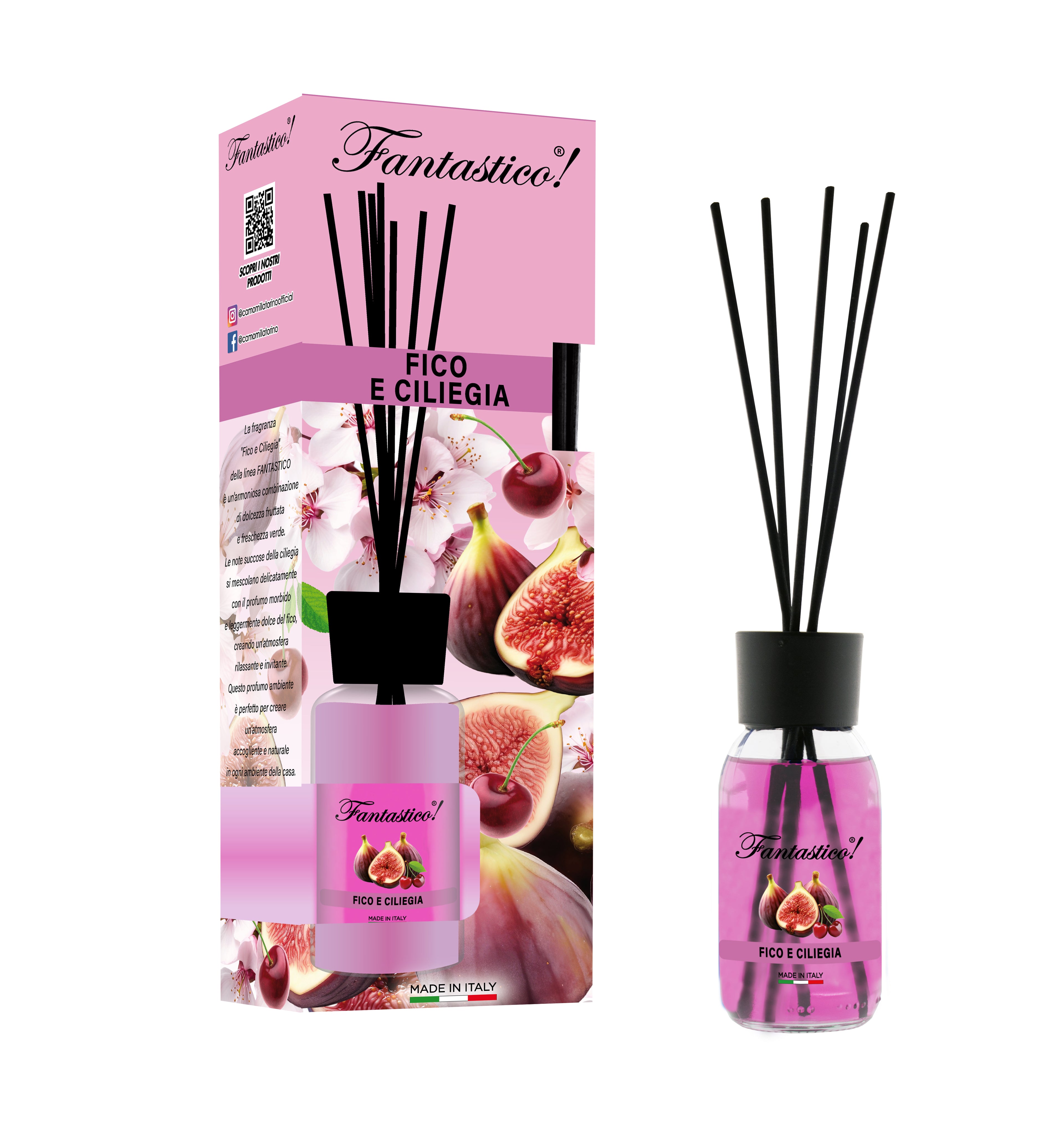 Diffusore 125ml-Fantastico Colors-Fico e Ciliegia