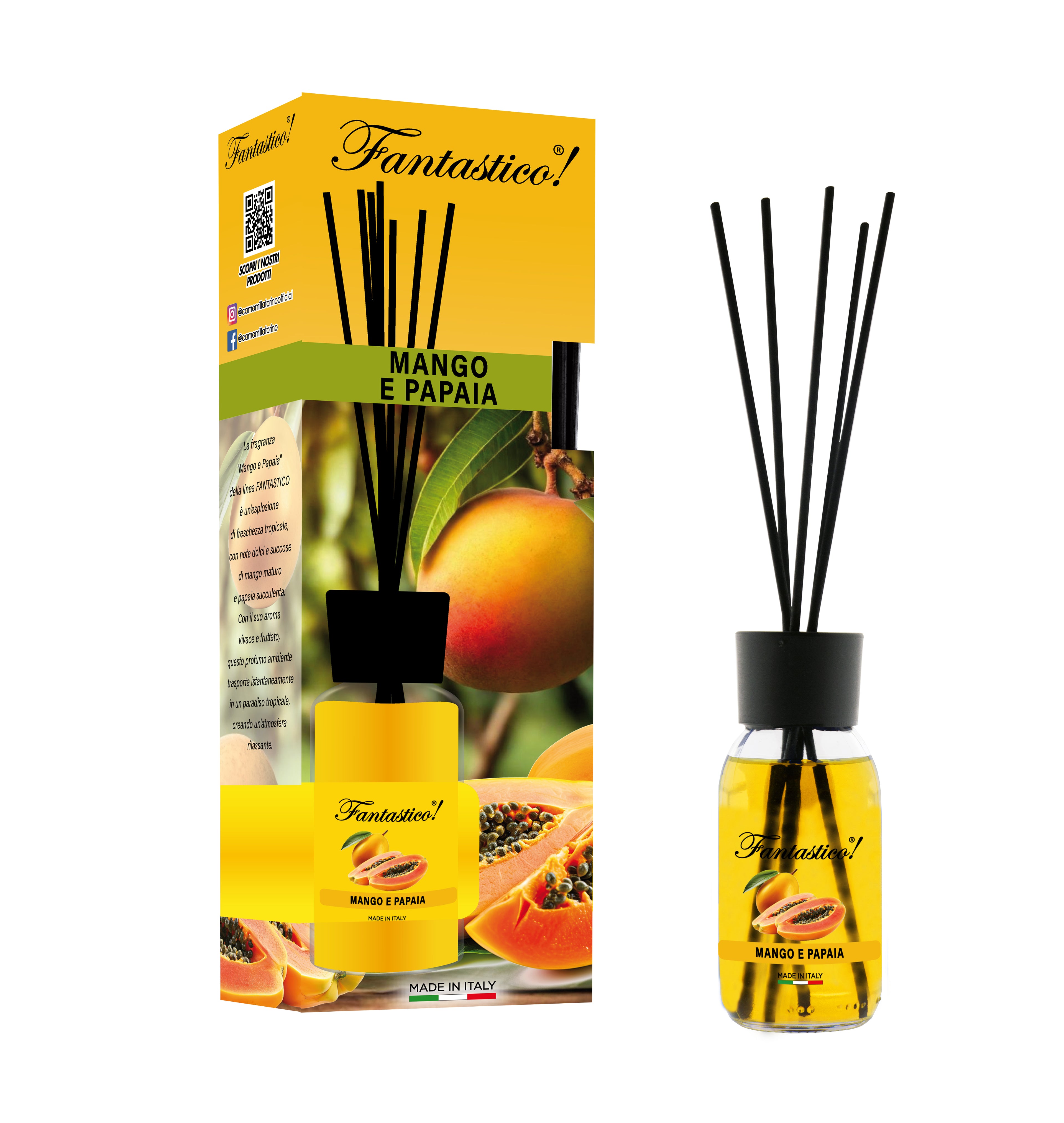 Diffusore 125ml-Fantastico Colors-Mango e Papaya
