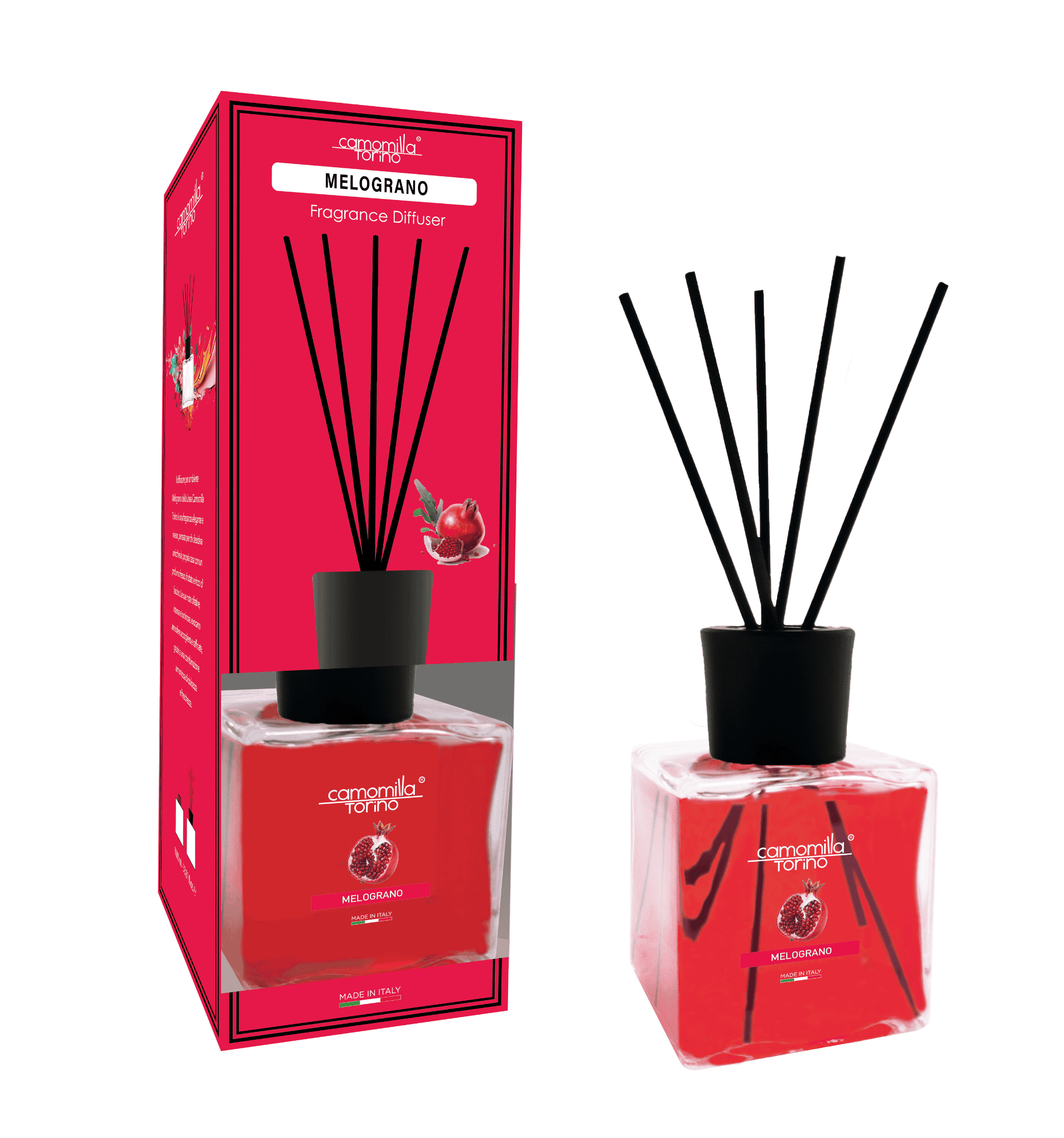 Diffusore per ambienti Cubo 1000ml. - Melograno