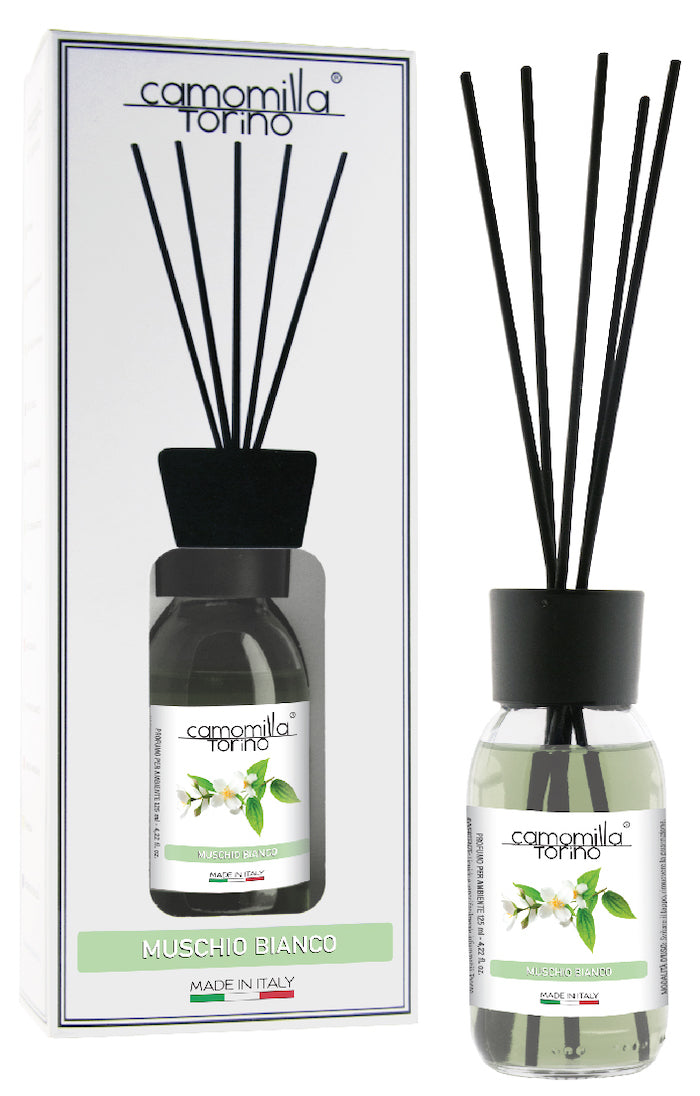Diffusore per ambienti 125ml. Linea White Muschio bianco