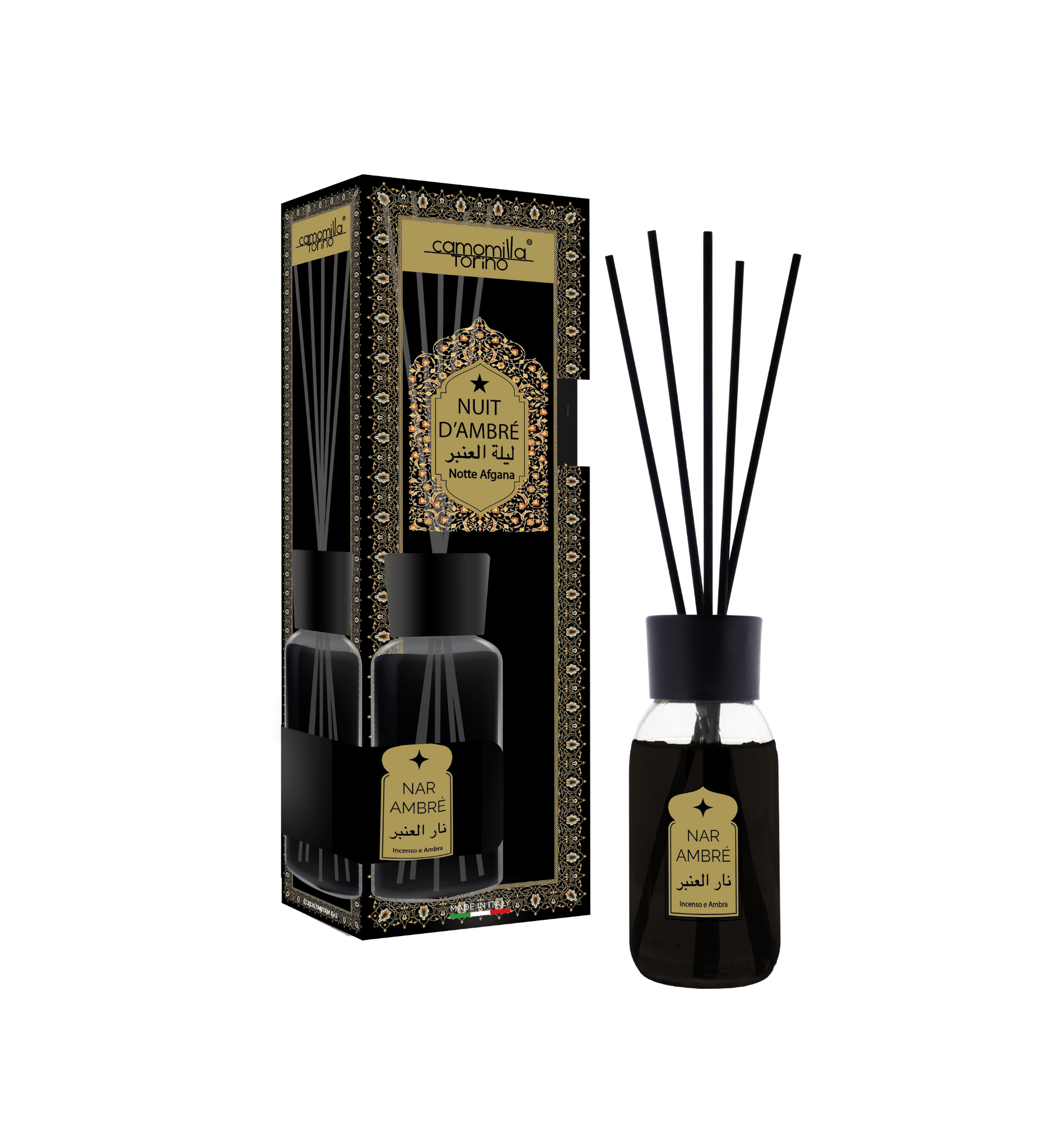 Diffusore per ambienti 125ml. Linea Araba - Nuit d'Ambrè