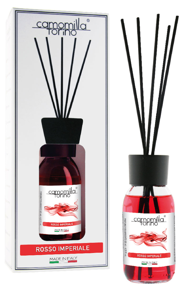 Diffusore per ambienti 125ml. Linea White Rosso imperiale