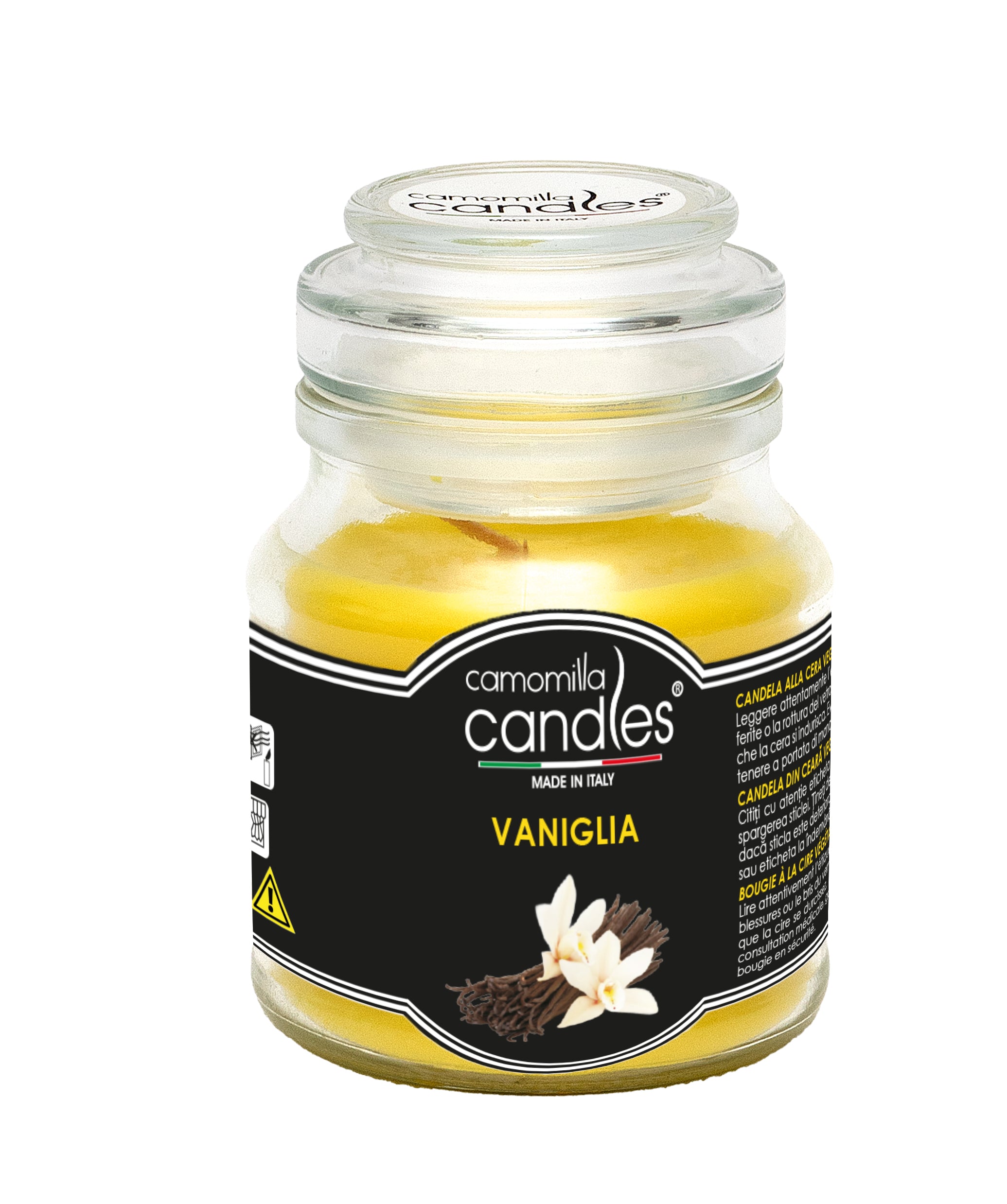 Candela profumata Giara, 130gr.-Vaniglia