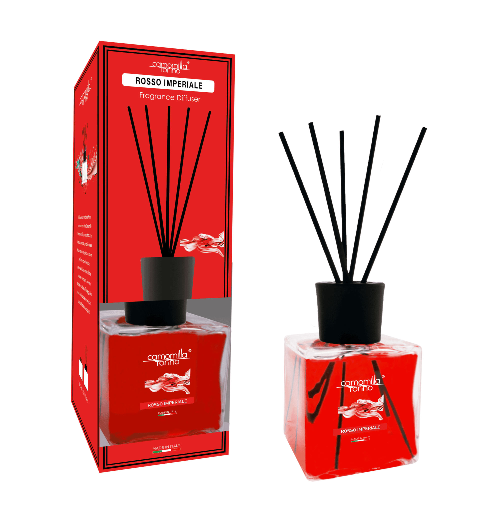 Diffusore per ambienti Cubo 1000ml. - Rosso imperiale
